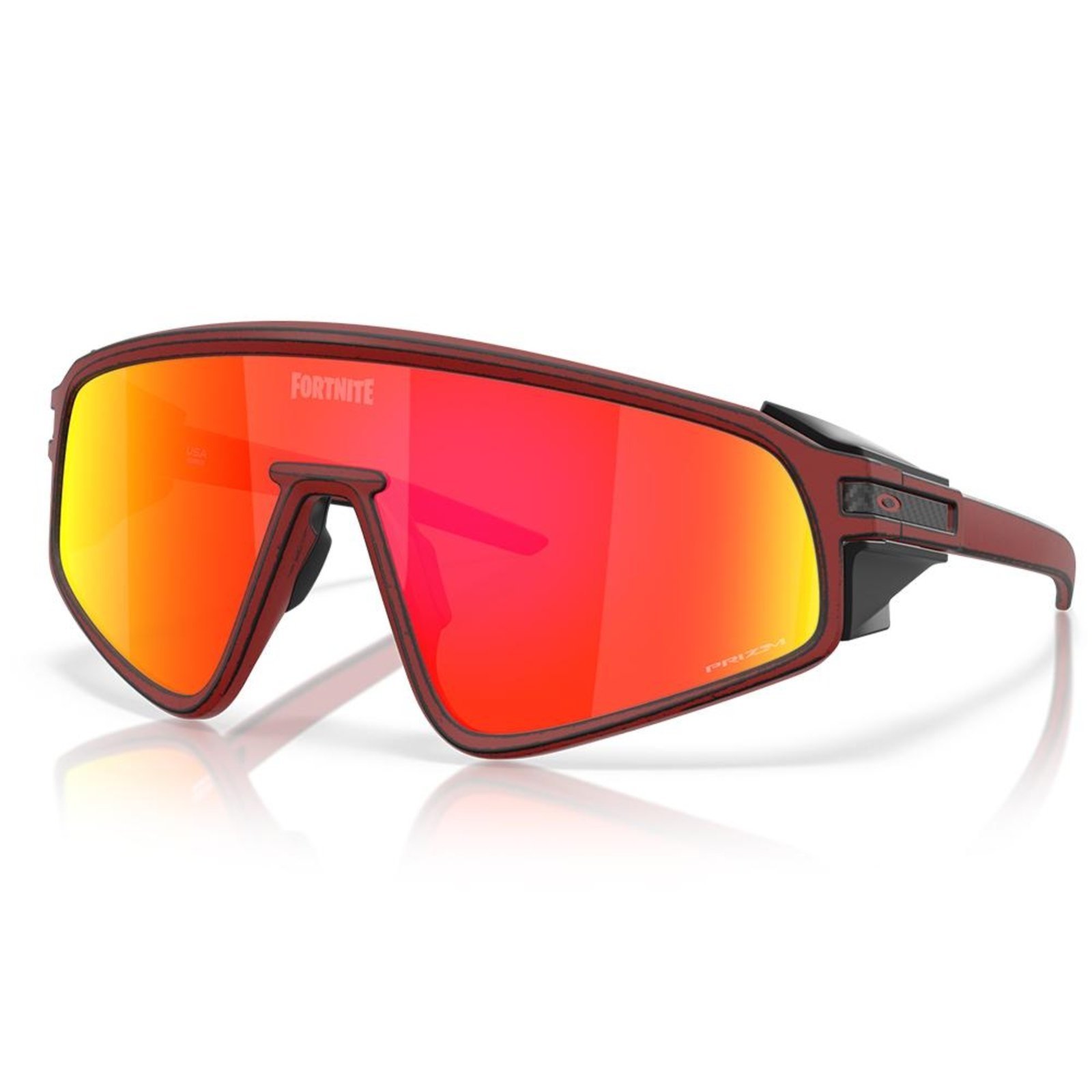 Vista 2 Óculos de Sol Oakley Latch Panel Red Knight Prizm Ruby preto red Oakley preto red
