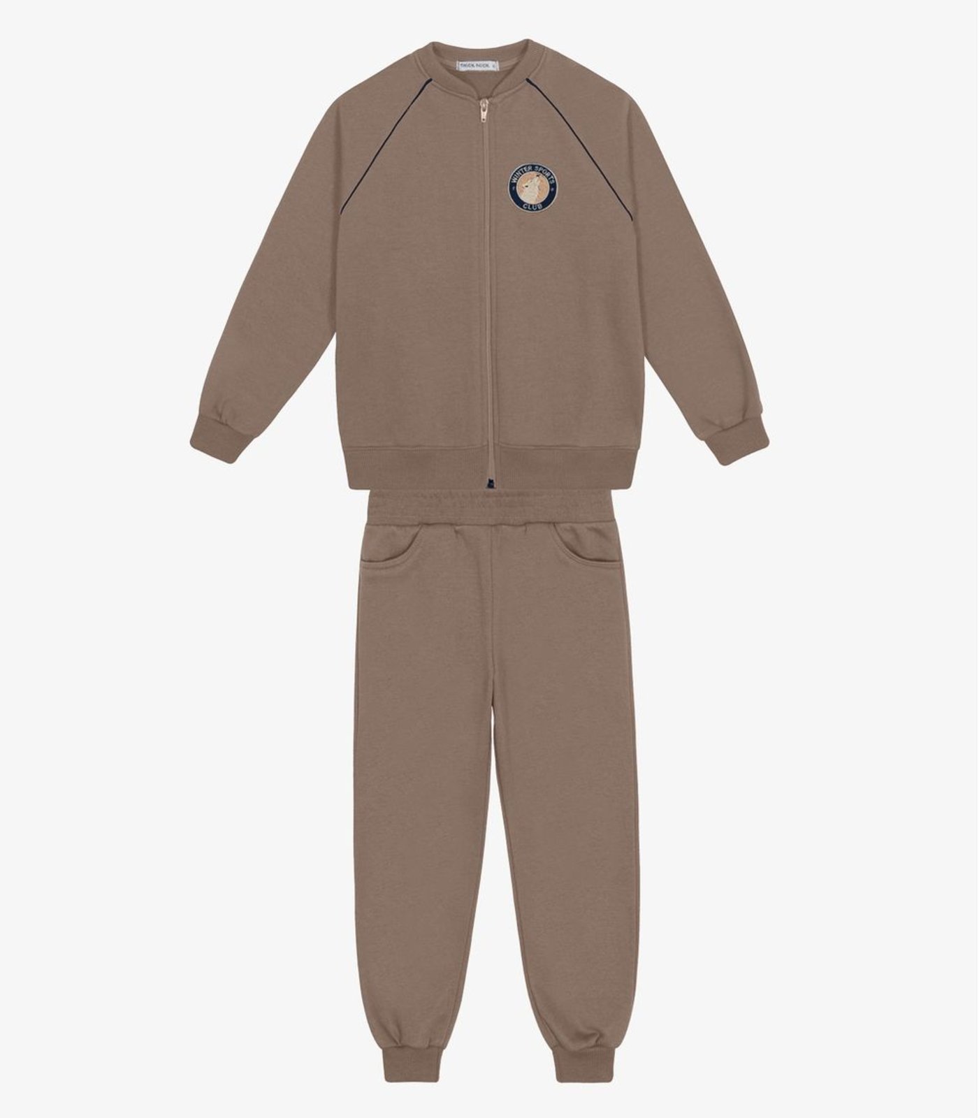 Infantil - Conjunto Menino em Moletom Trick Nick Marrom