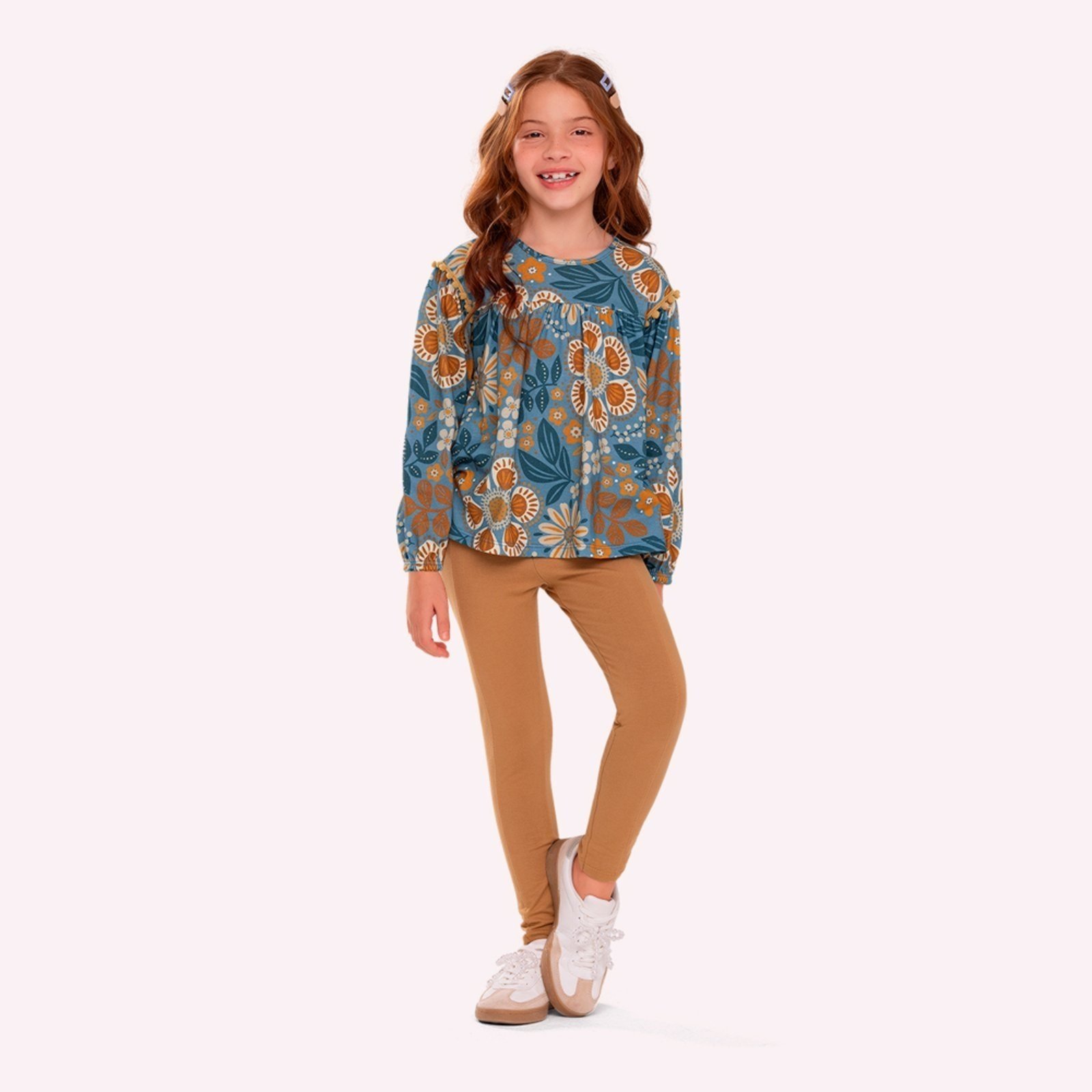 Infantil - Conjunto Menina Flores Nanai