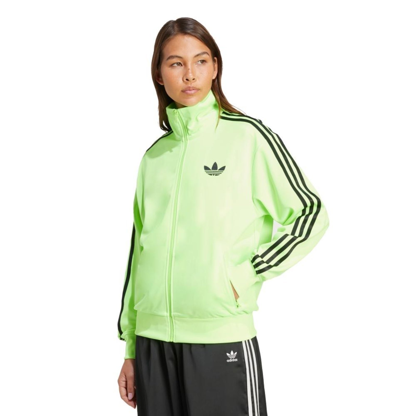 Jaqueta Folgada Adicolor Classic Firebird adidas Originals Verde