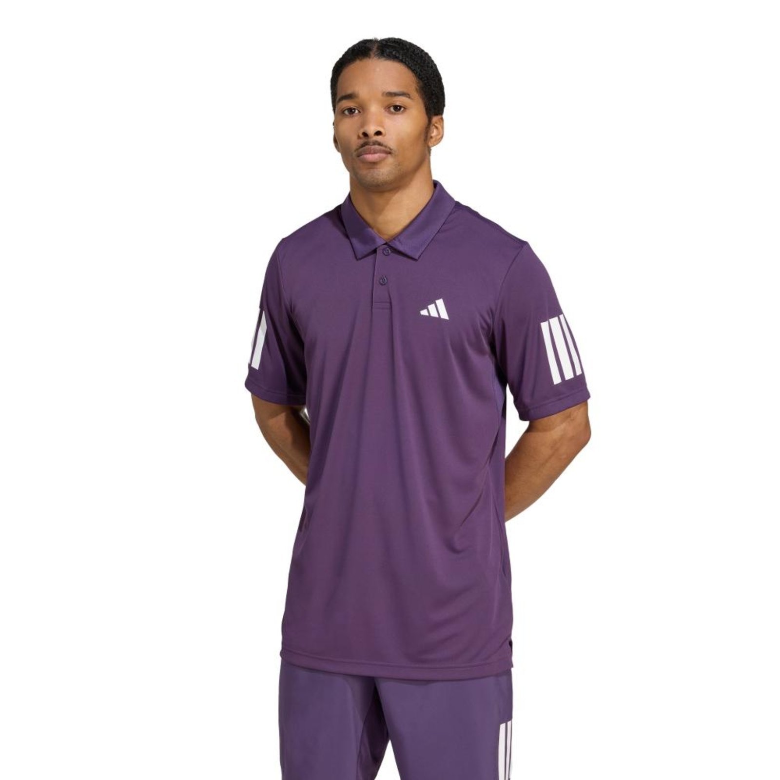 Vista 2 Camisa Polo clube Tennis Três Listras adidas Performance roxo adidas performance roxo