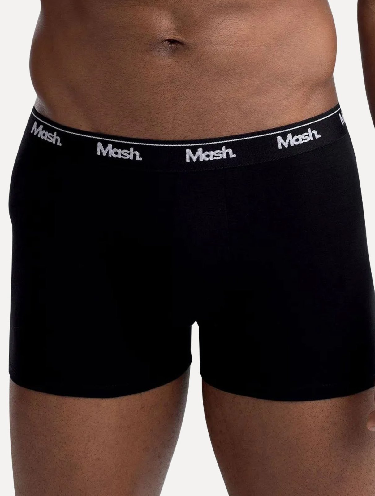 Vista 3 Cueca Mash Boxer Cotton Basic Preta/ Marinho Pack 2UN preto MASH preto
