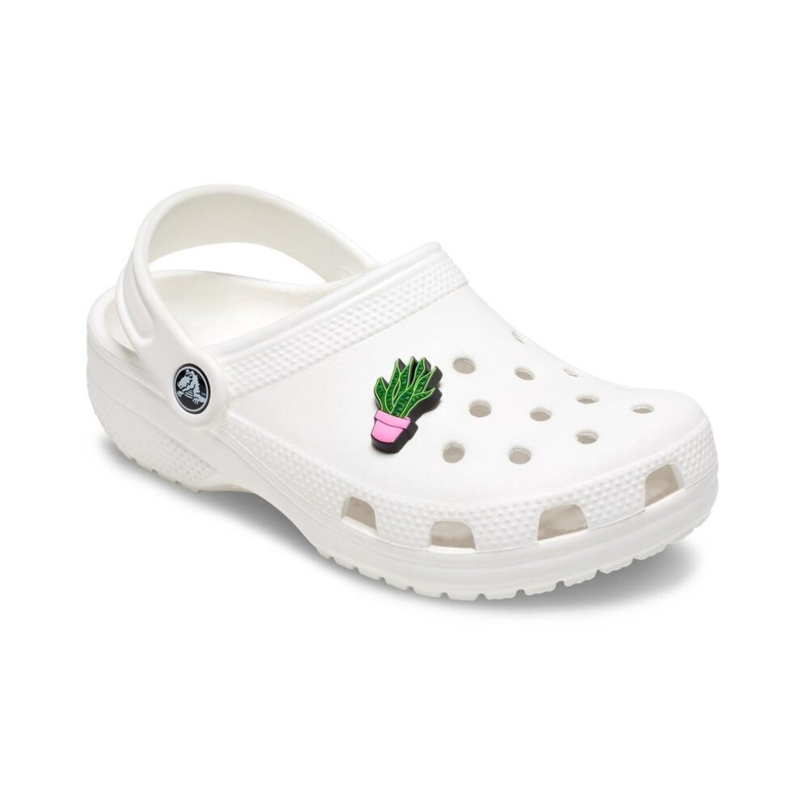 Vista 3 Infantil - Jibbitz Planta No Vaso Rosa Unico Unico - Un Branco Crocs branco rosa