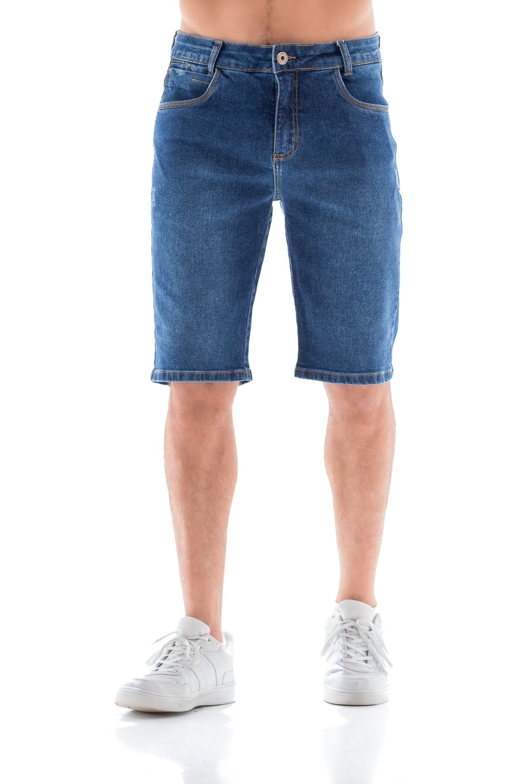 Bermuda Jeans Masculina Arauto Slim Confort Denim