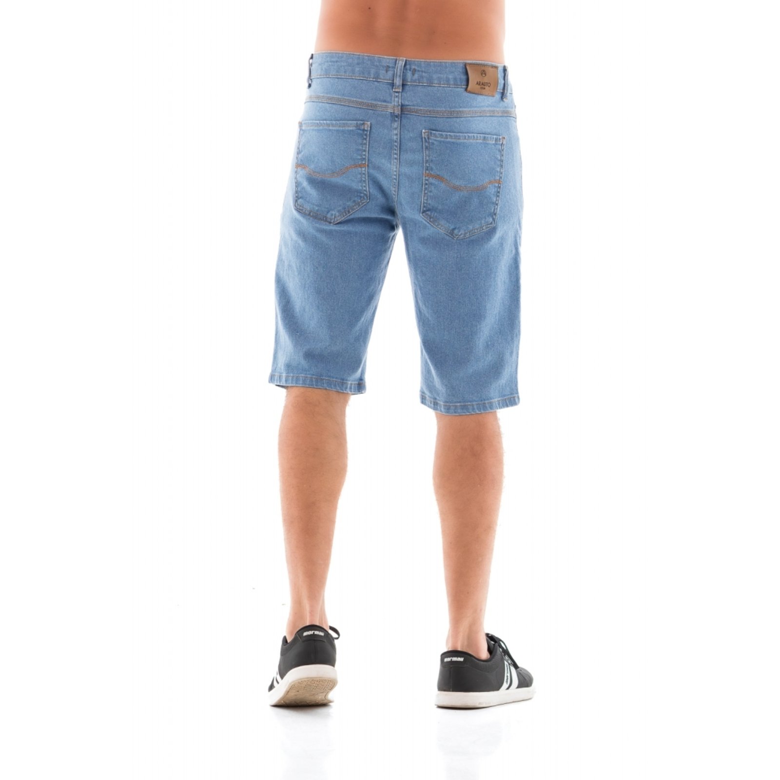 Vista 3 Bermuda Jeans Masculina Arauto Slim Confort Denim ARAUTO JEANS azul denim ARAUTO JEANS azul denim