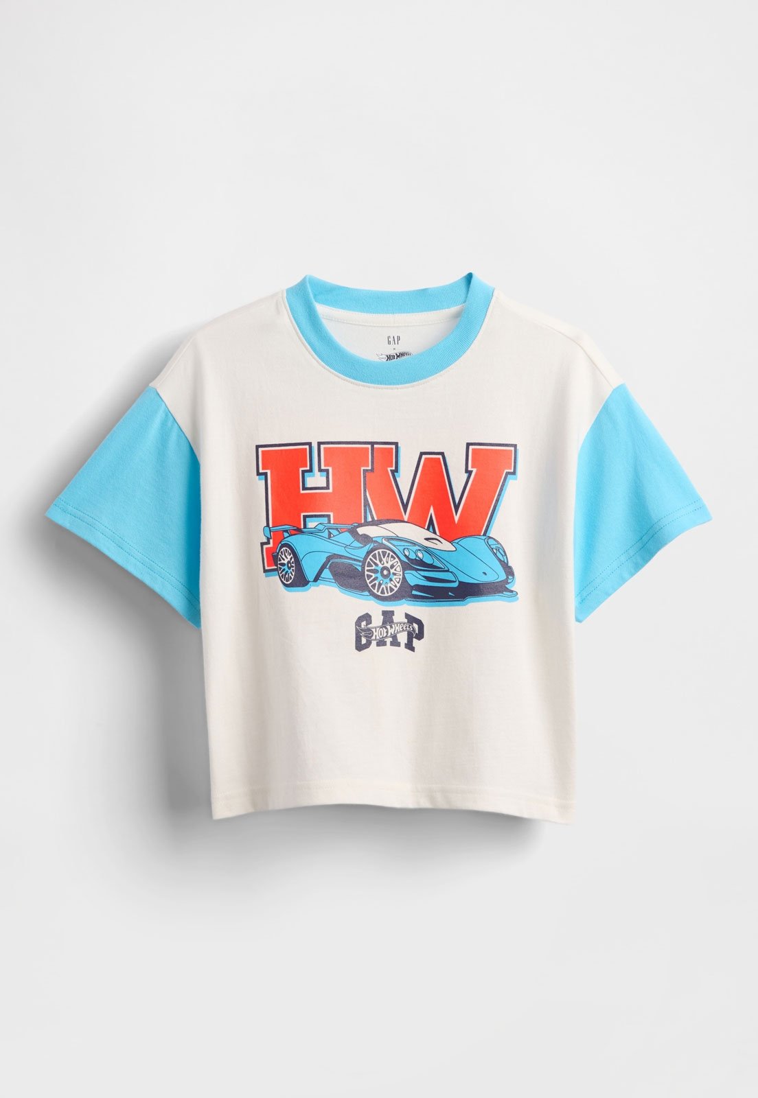 Camiseta Manga Curta GAP Hot Wheels Branco