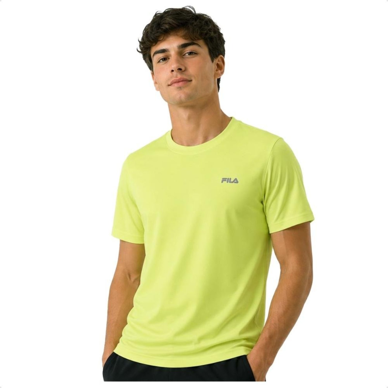 Camiseta Fila Basic Sports II Masculina Amarelo