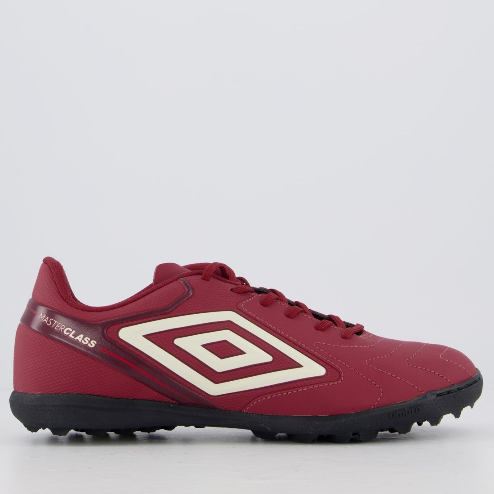 Chuteira Umbro Master Class Club Society Bordô e Branco