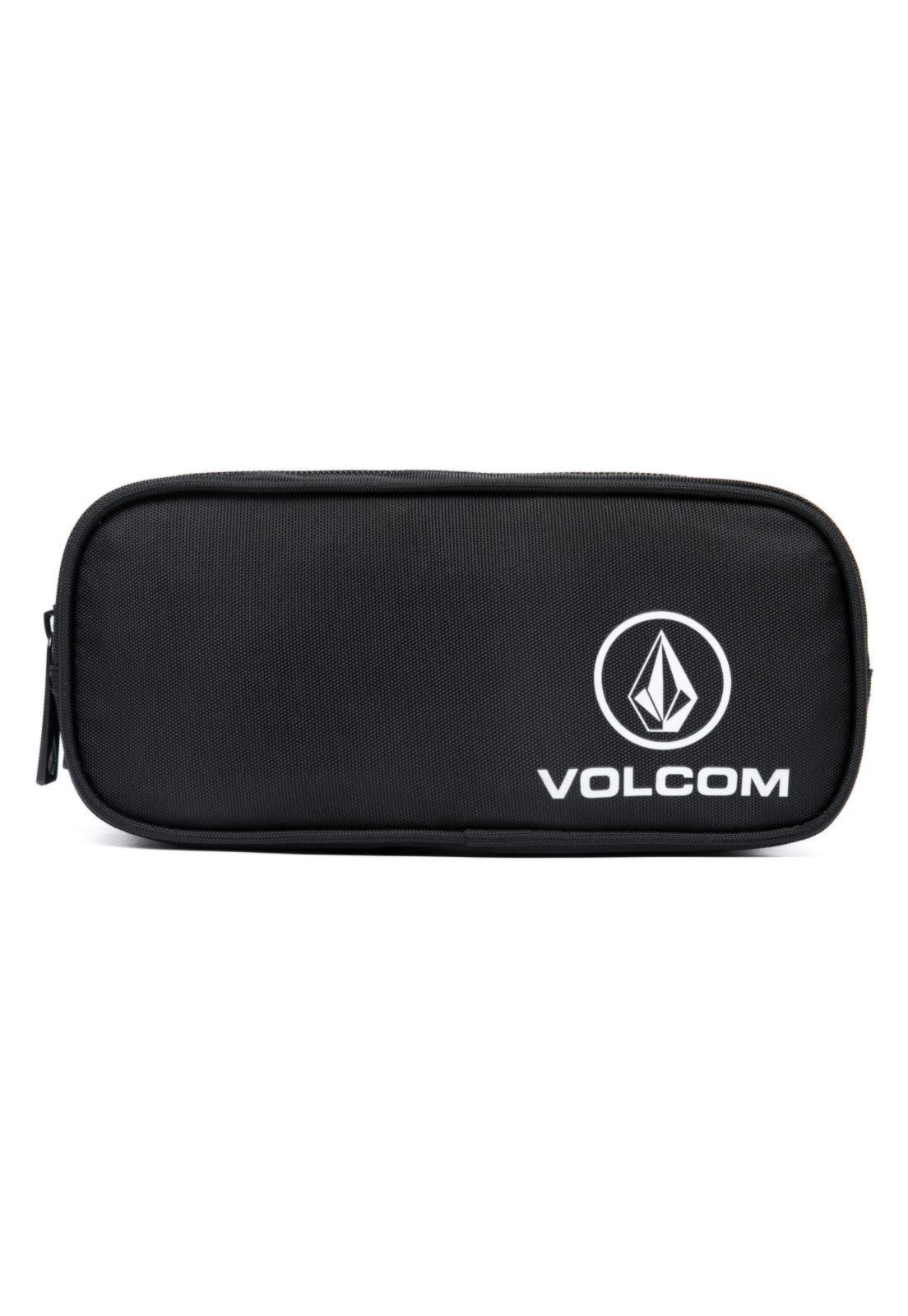 Estojo Volcom Escolar Organizador 2 Divisórias Faculdade Duplo
