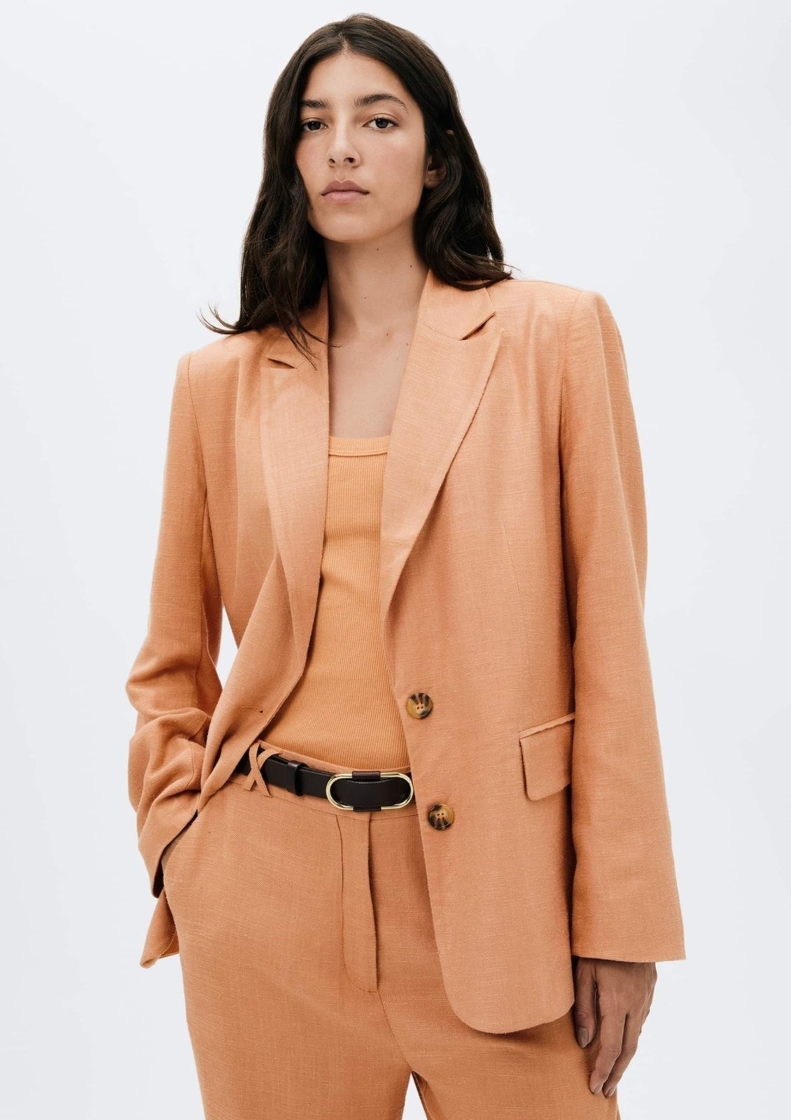 Blazer Feminino Reto em Viscolinho