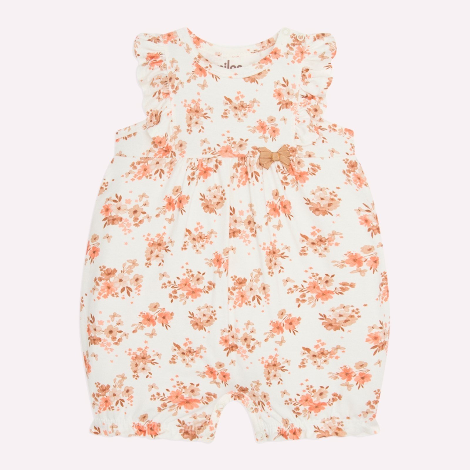 Infantil - Macaquinho Menina em Cotton Milon