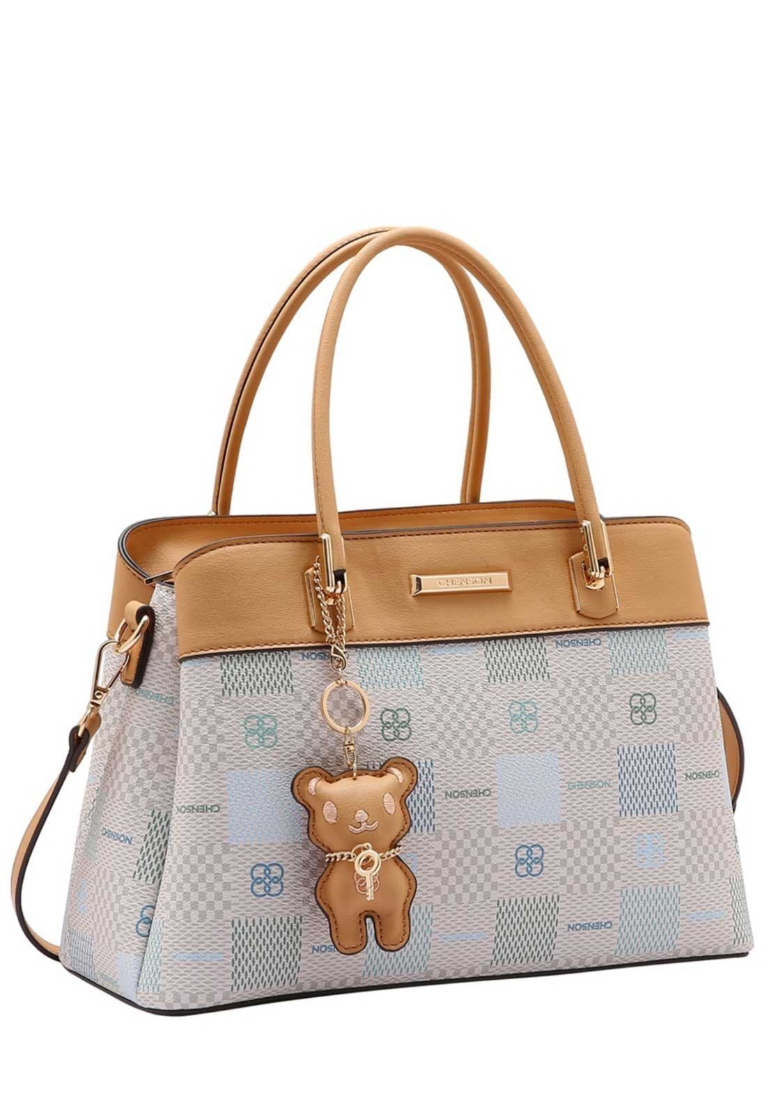 Bolsa Feminina Chenson Original Elemento Gráfico Mão Off-White 3485095