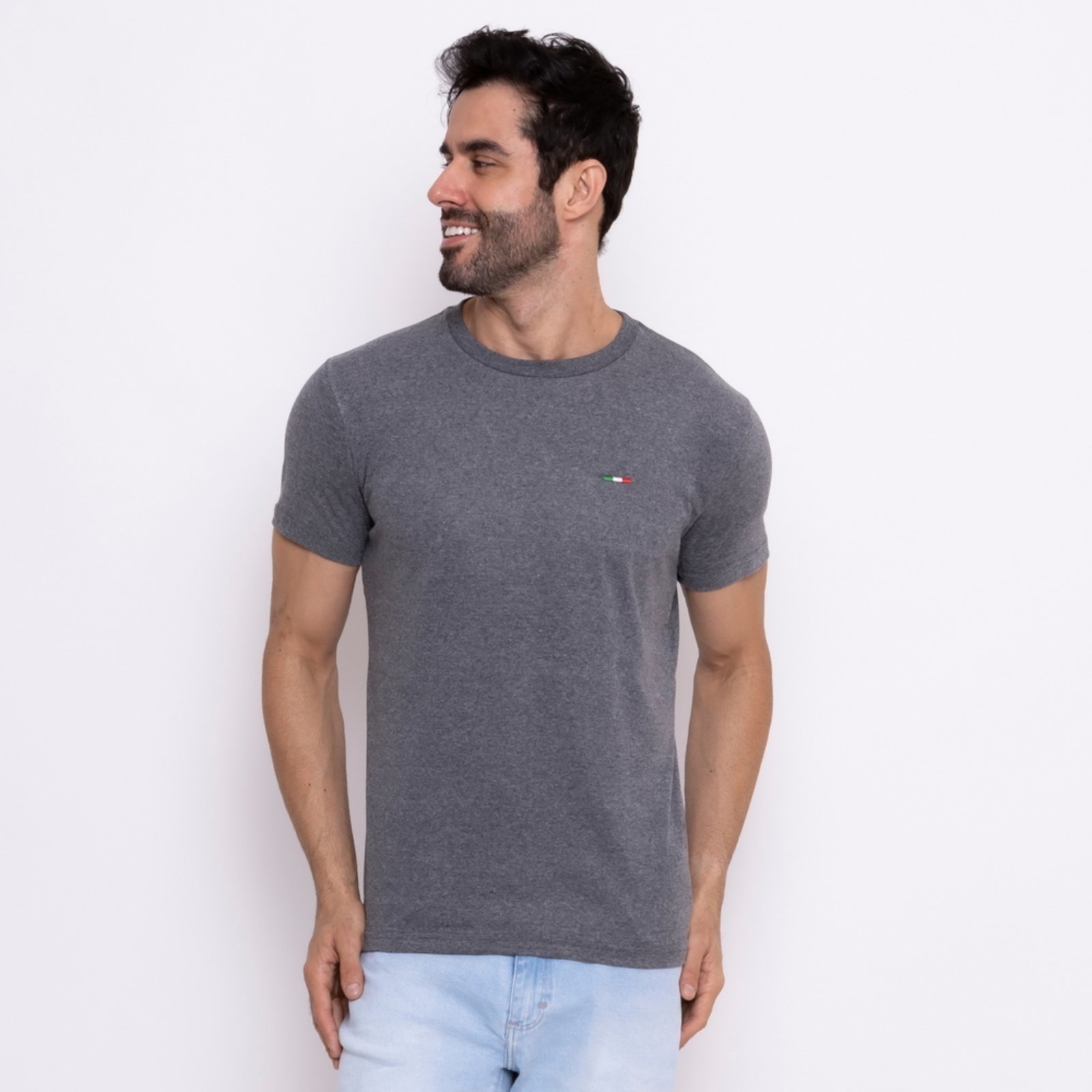 Camiseta Masculina Premium Básica Casual Itália