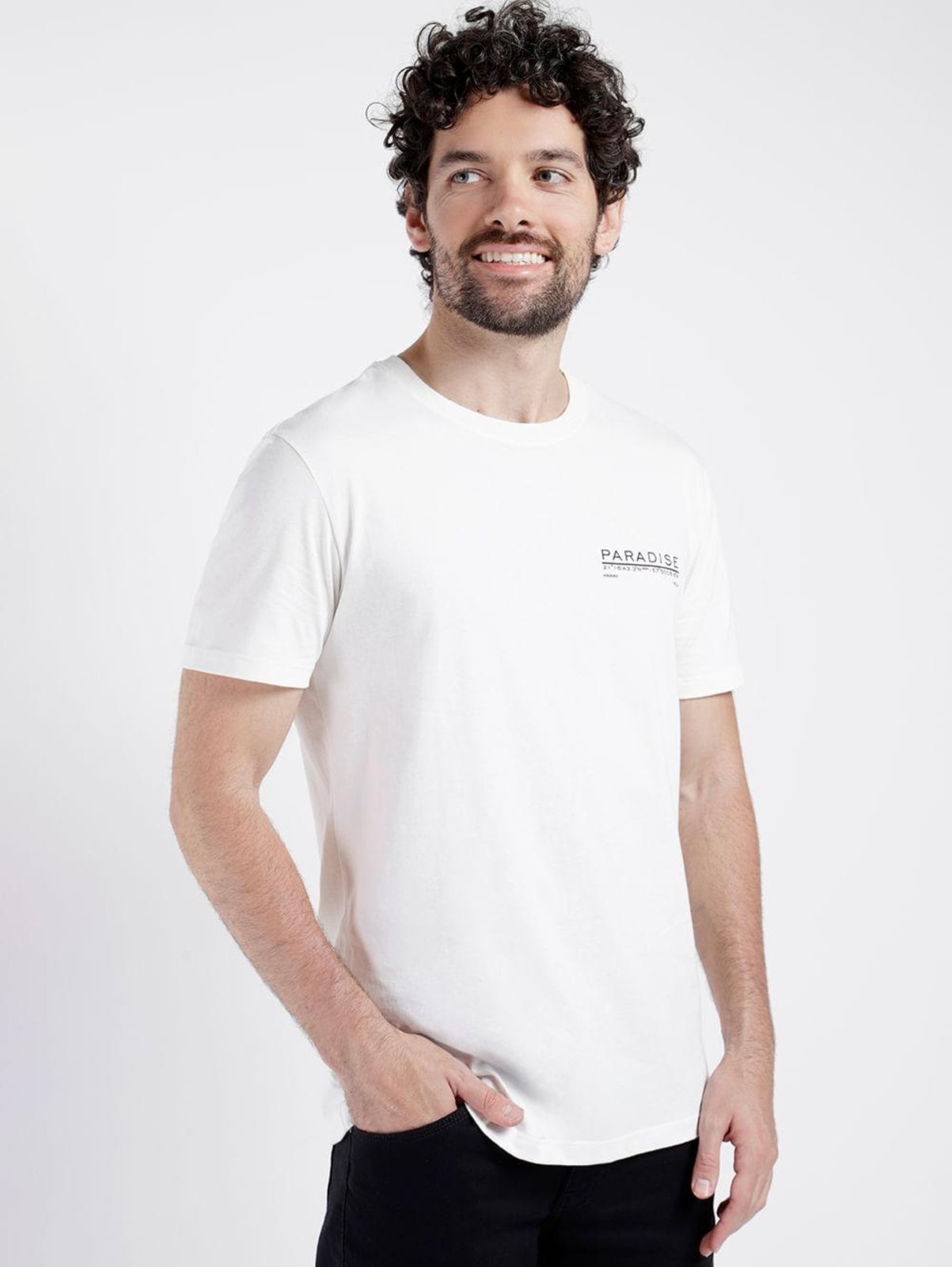Vista 3 Camiseta Manga Curta Vels Masculina OFF WHITE off-white white Vels off-white white