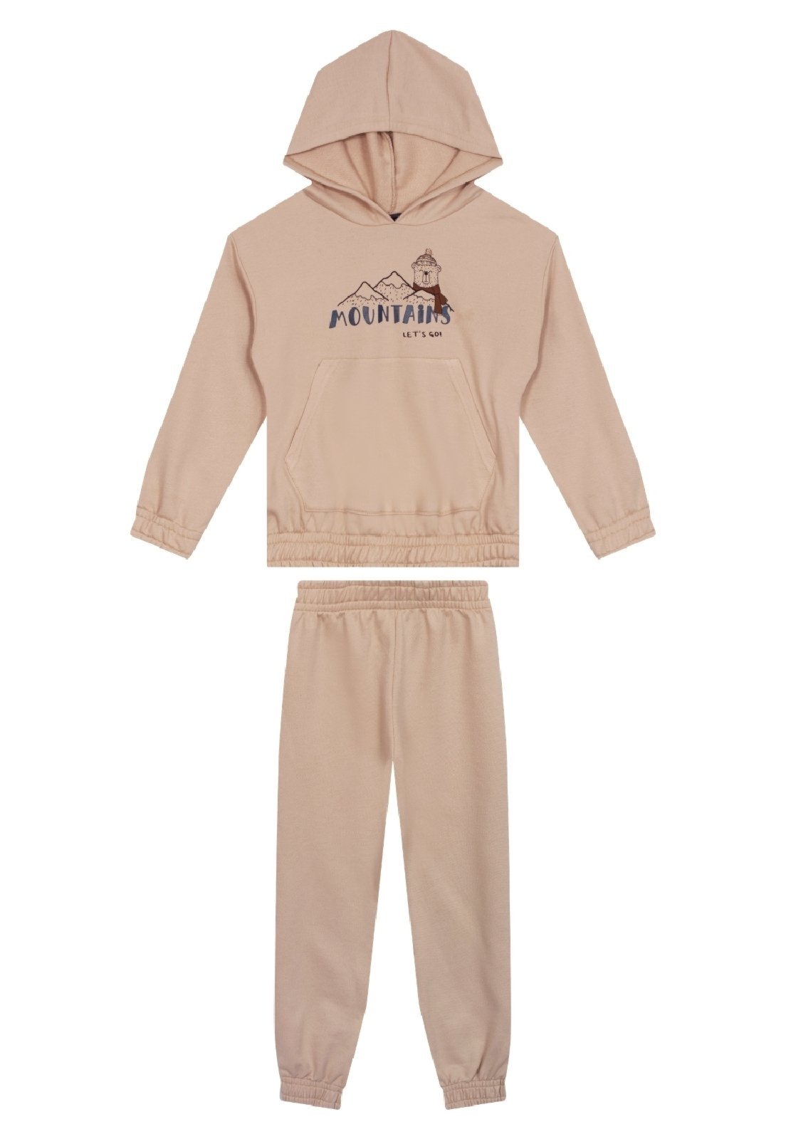 Infantil - Conjunto para Menino de Jaqueta e Calça Guloseima Marrom