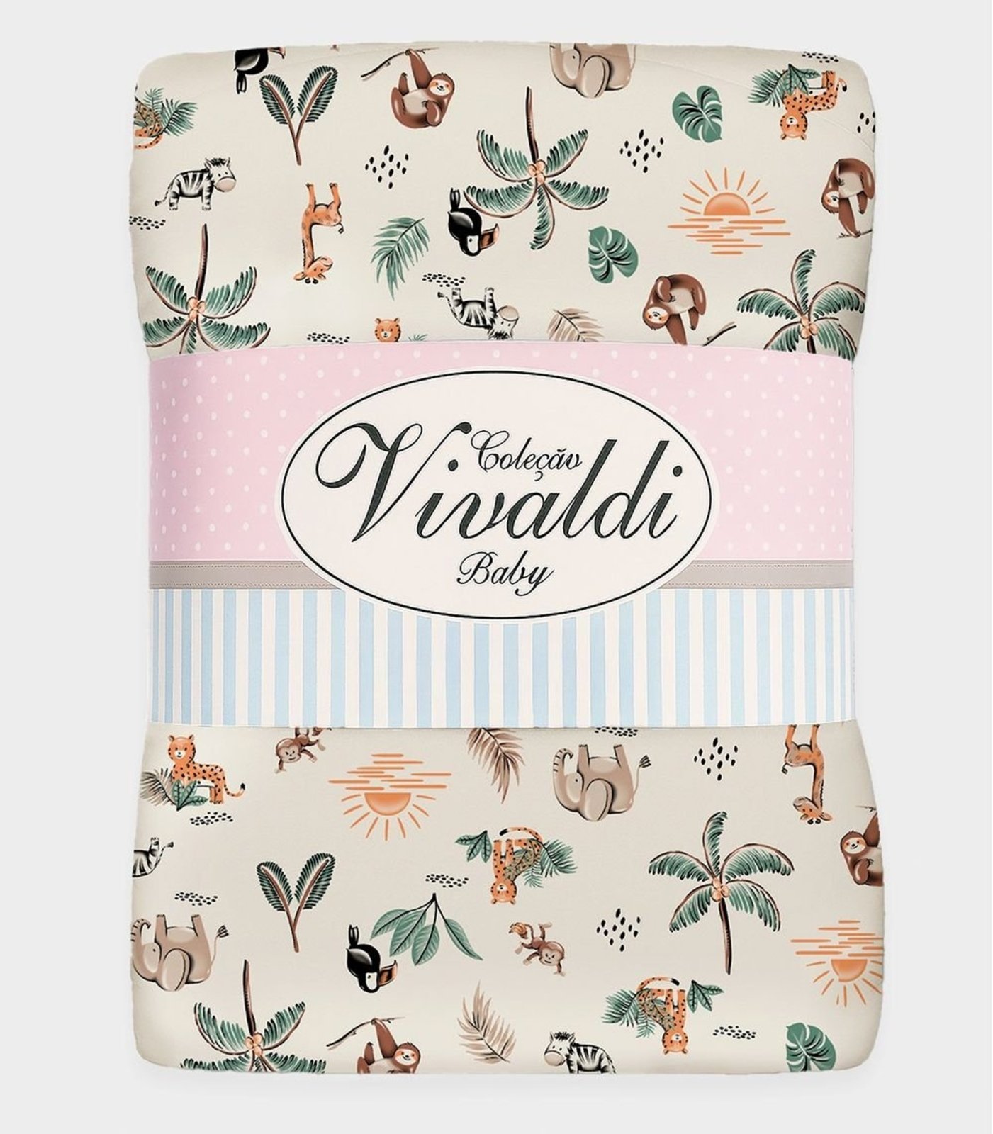 Manta Dupla Face Baby Vivaldi Verde