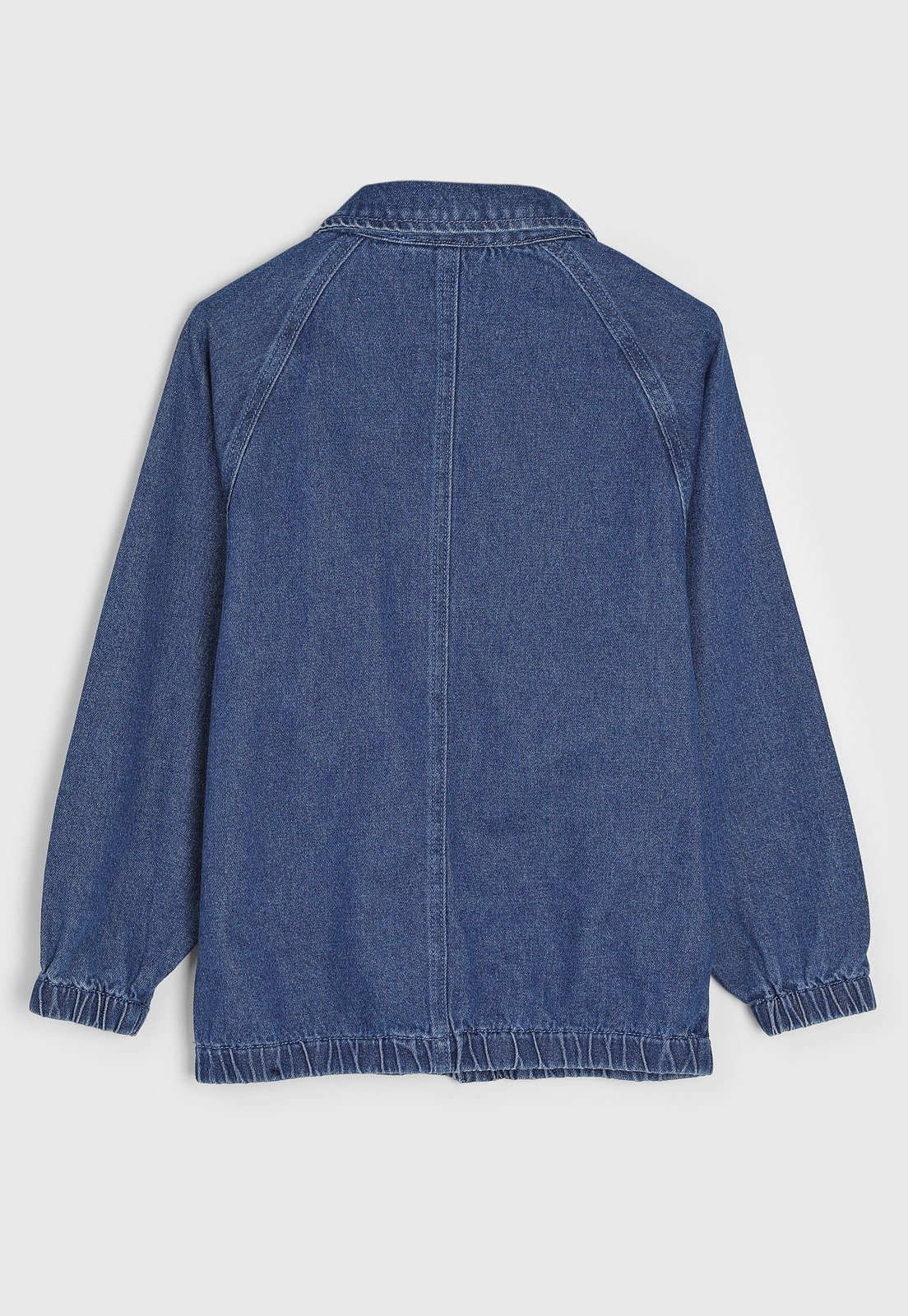 Vista 3 Infantil - Casaco Jeans Name It Botão azul name it azul