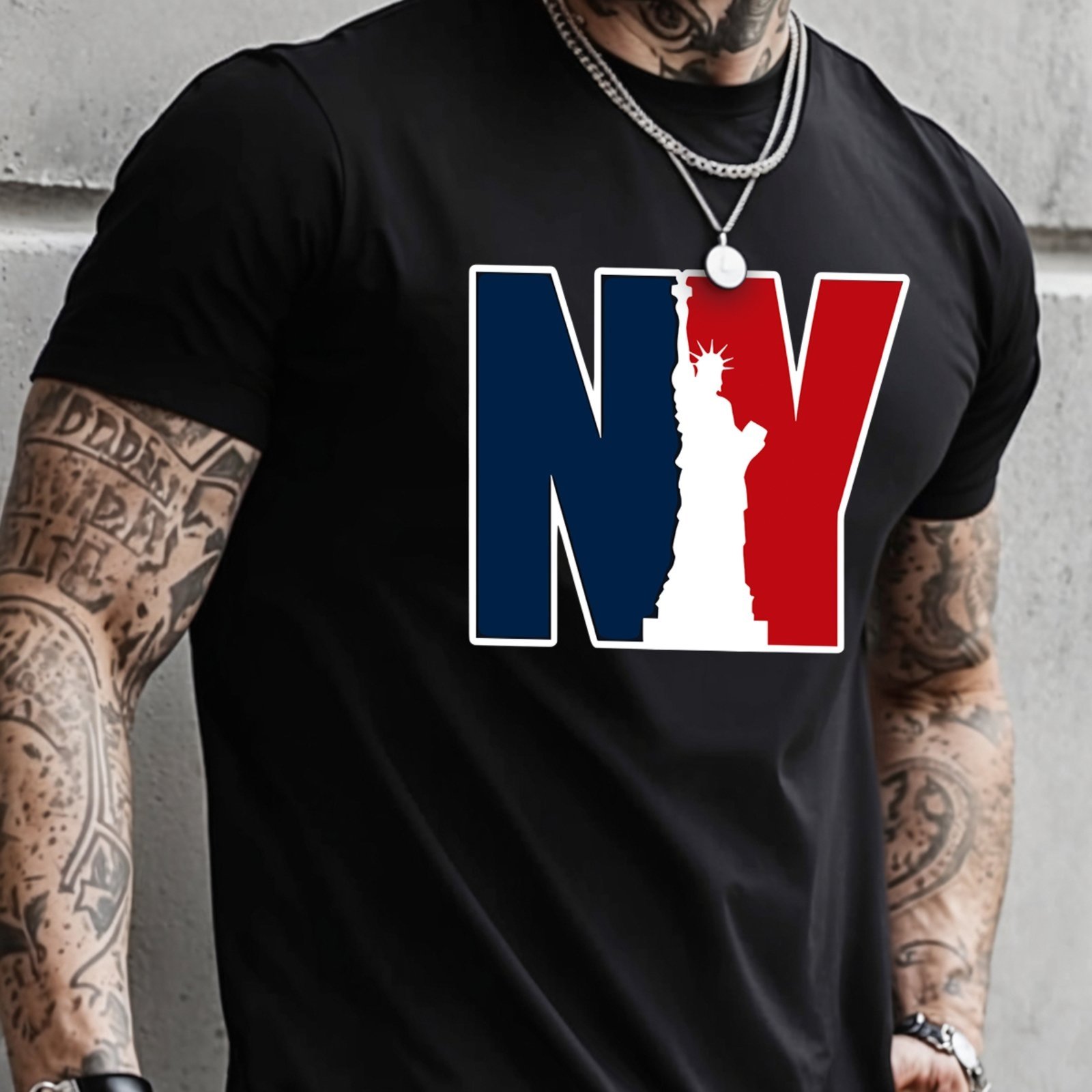 Camisa Masculina Algodão Camiseta Estampada Casual
