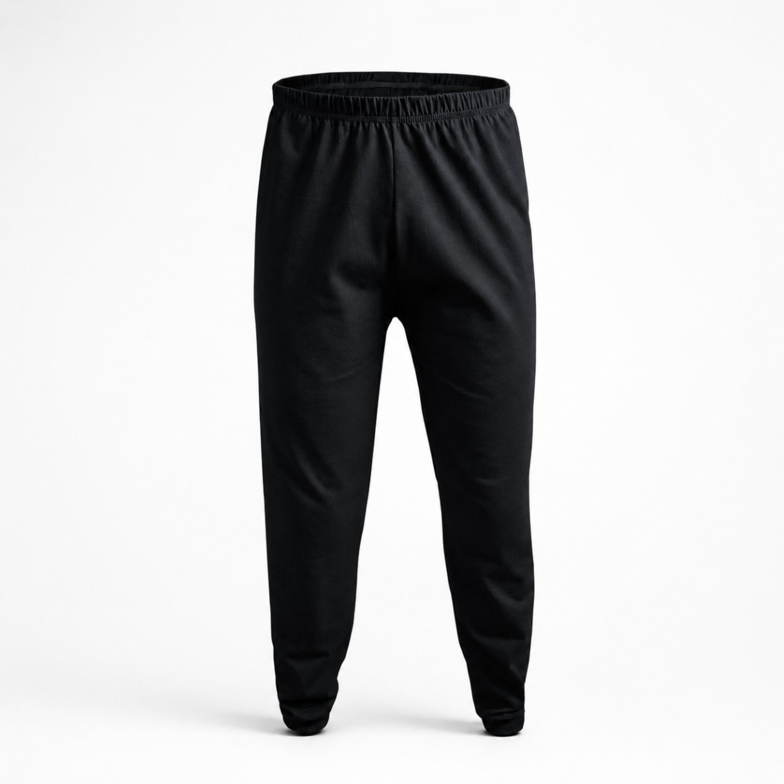 Calça Pijama Básica Masculina Sem Estampa Lisa Confortável - Preto