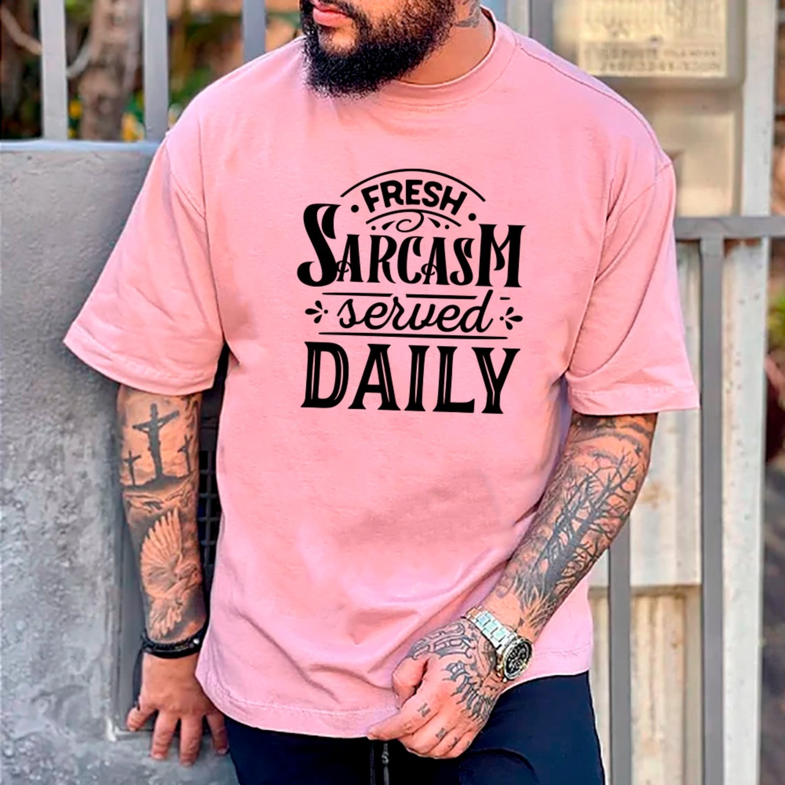 Vista 2 Camiseta Ousy Básica Sarcasmo Diário Estampa Frase Unissex branco ousy branco