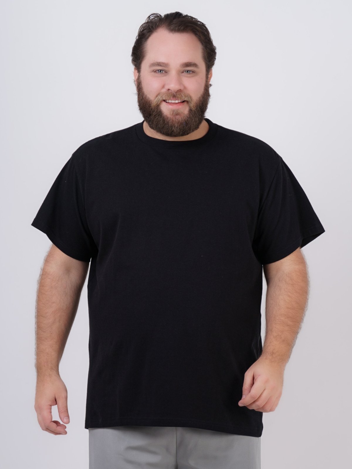 Vista 2 Camiseta SH Fashion Masculino Preta Confortável Para Dia a Dia preto SH FASHION preto