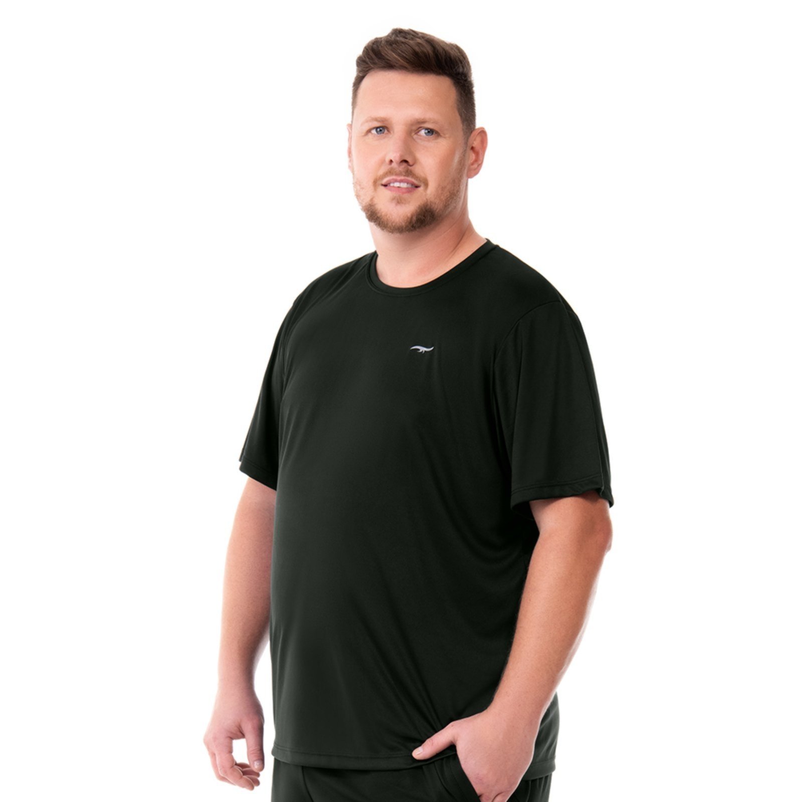 Camiseta Fitness Masculina Lisa Preta Zee Rucci