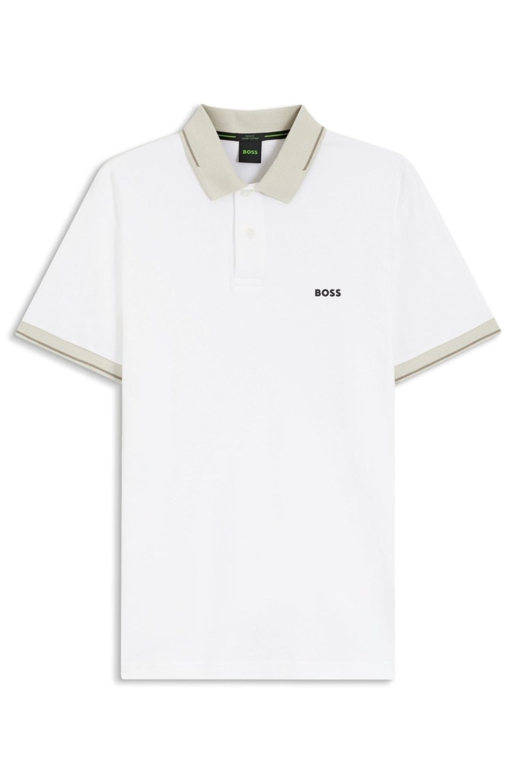 Polo De Ajuste Slim Em Algodão