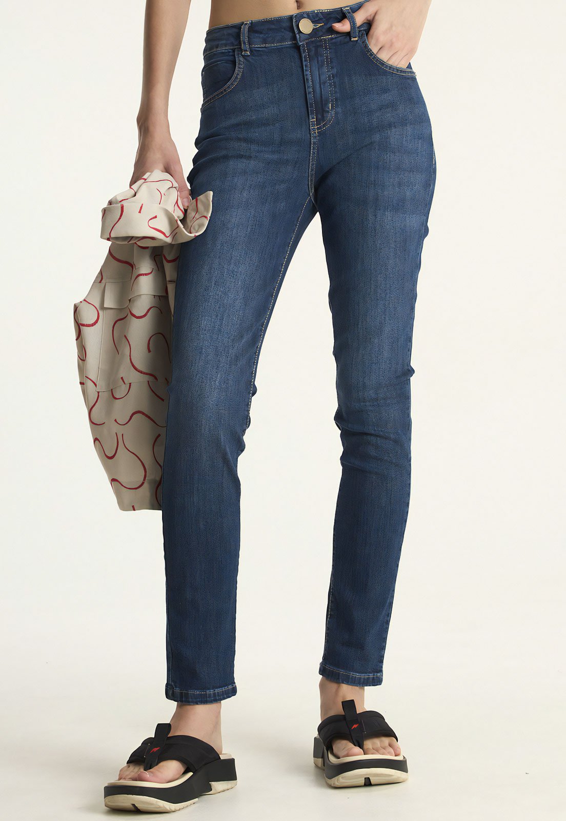 Calça Jeans Cantão Skinny Comfort 1967 Azul