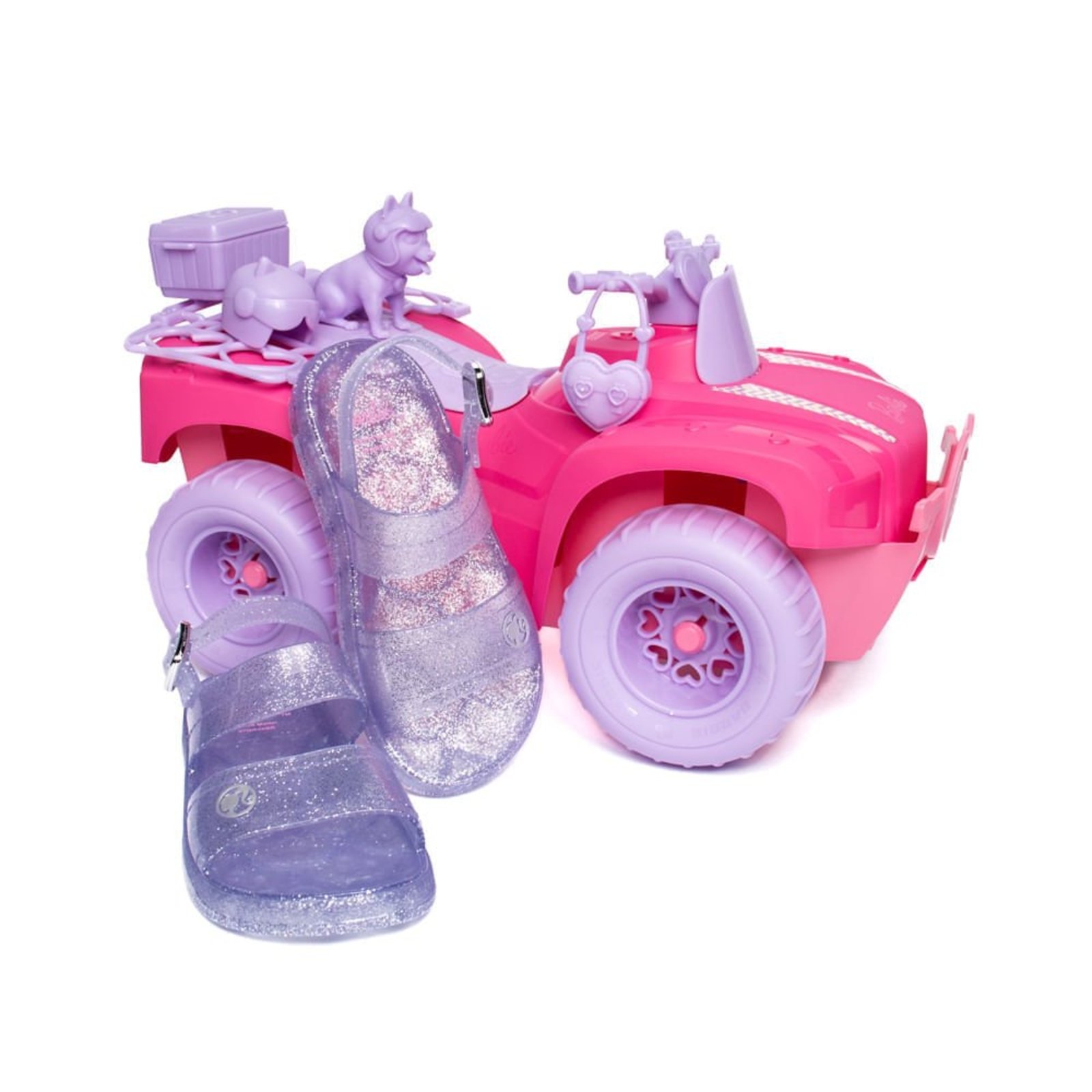 Infantil - Sandália Grendene Barbie Quadriciclo Glitter Roxo