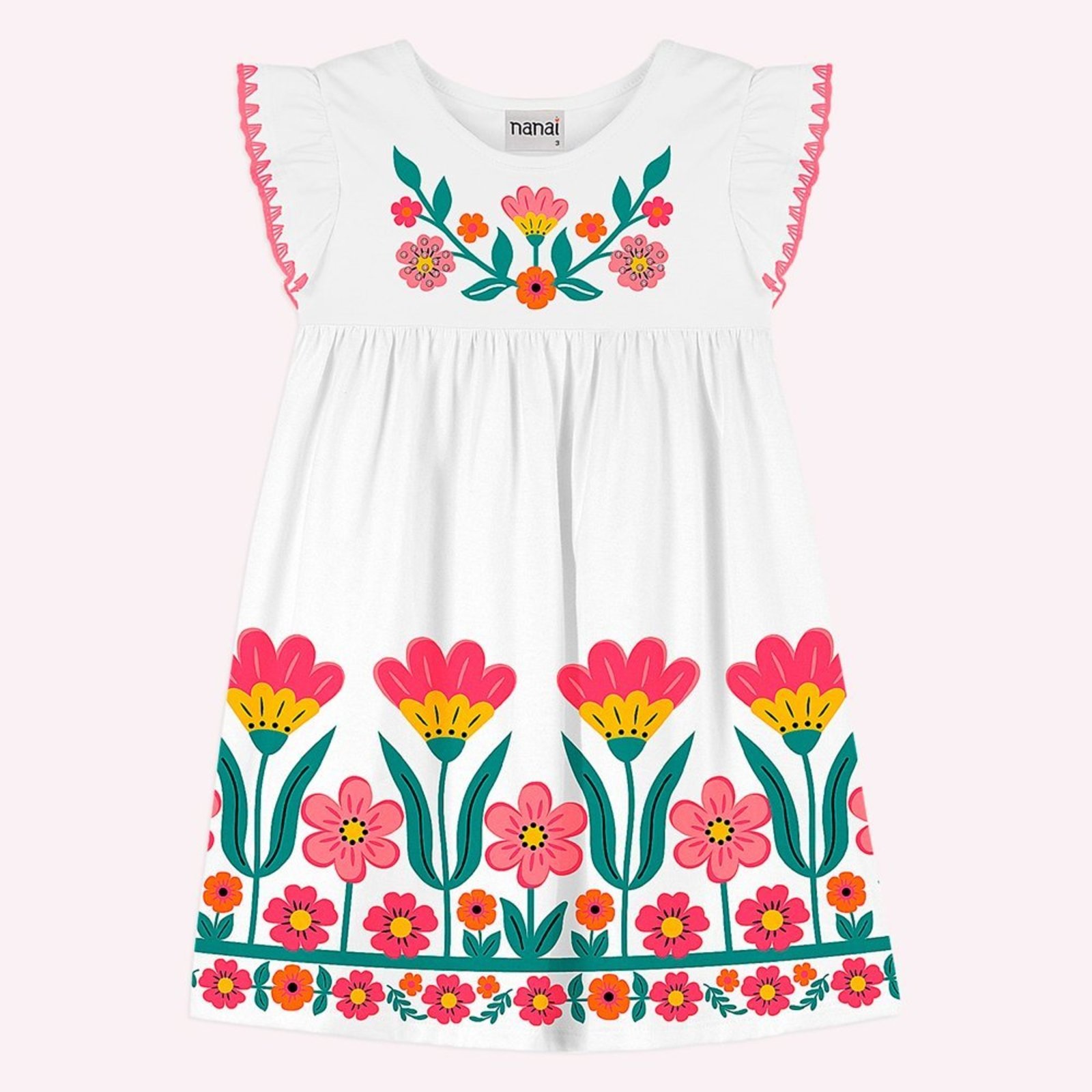 Infantil - Vestido Menina com Strass Nanai