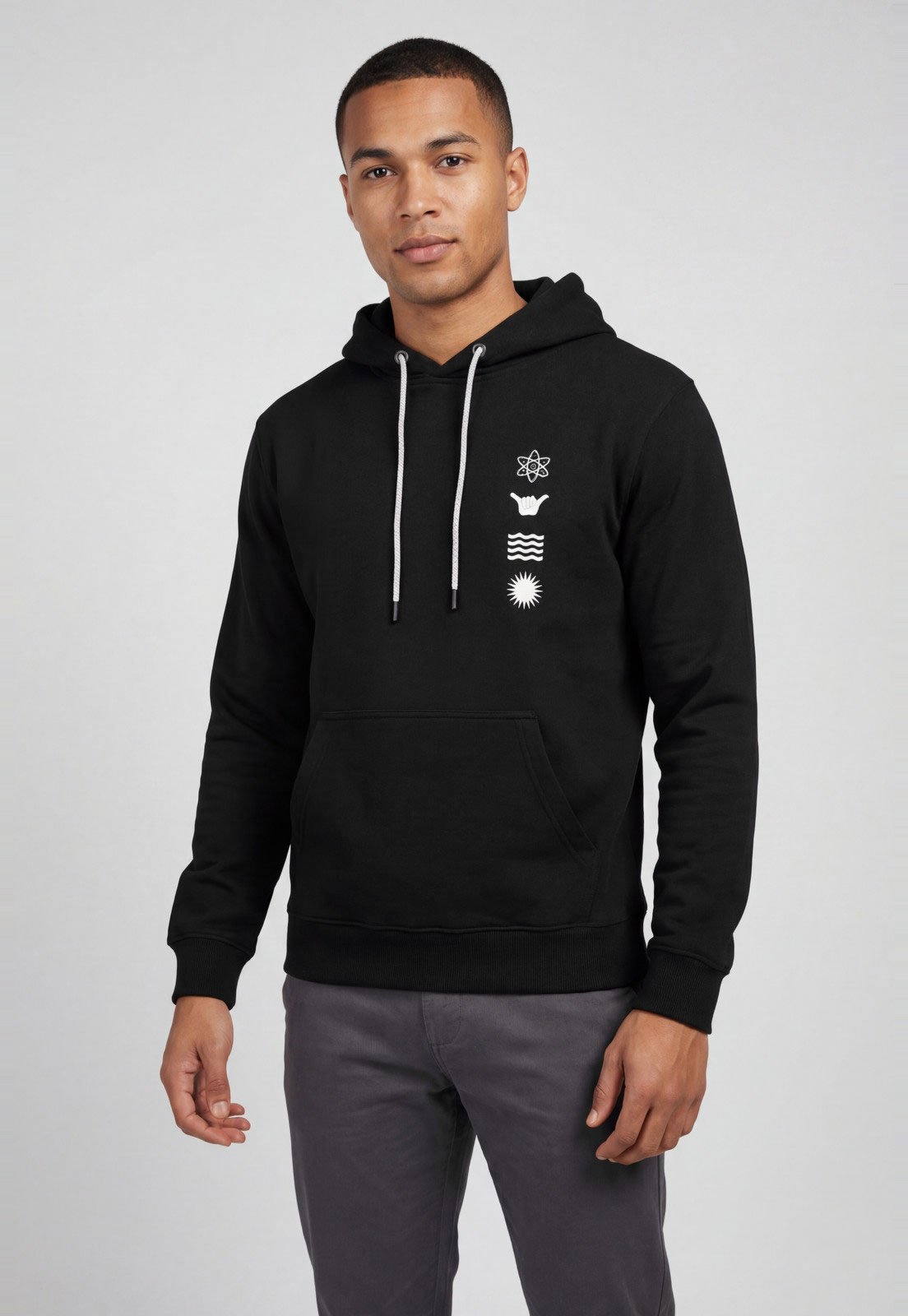 Blusa de Moletom Masculina Hang Loose FC Soul Preta