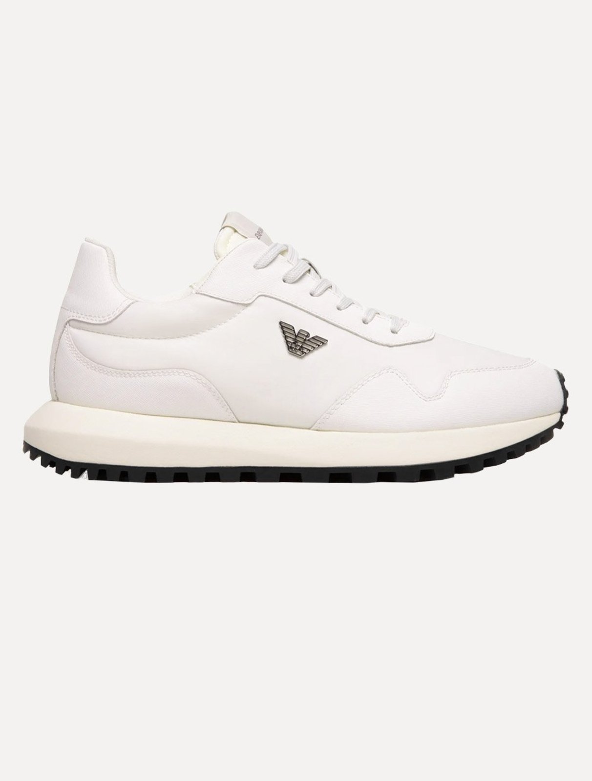 Tênis Emporio Armani Masculino Sneaker Recycled Nylon Off White
