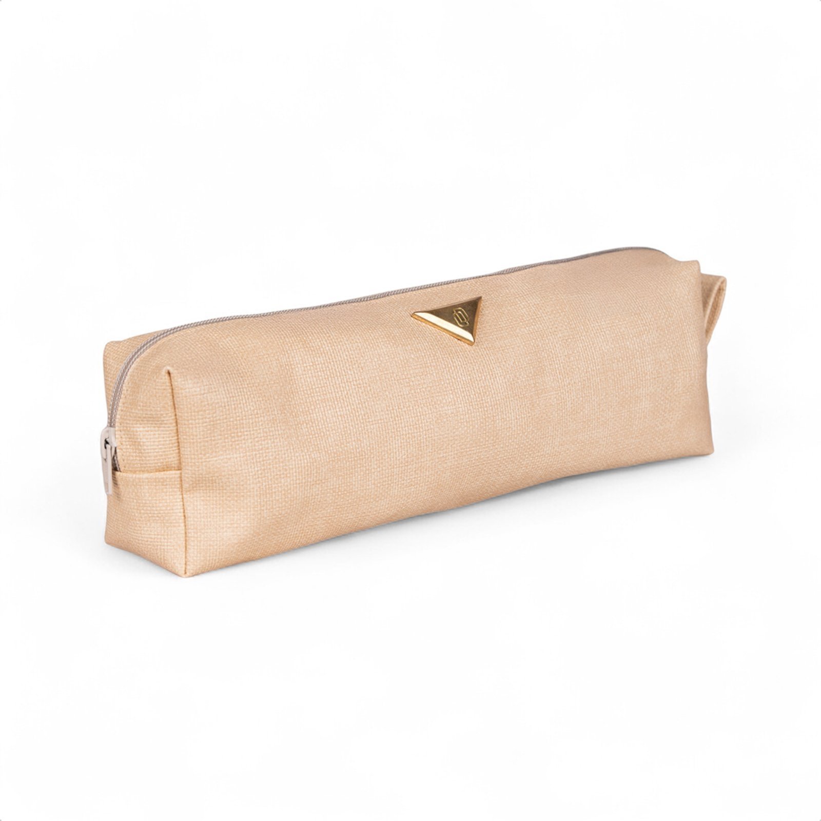 Vista 3 Bolsa Nécessaire Feminina Média Funcional Estilo Artesanal Domidona bege Domidona bege