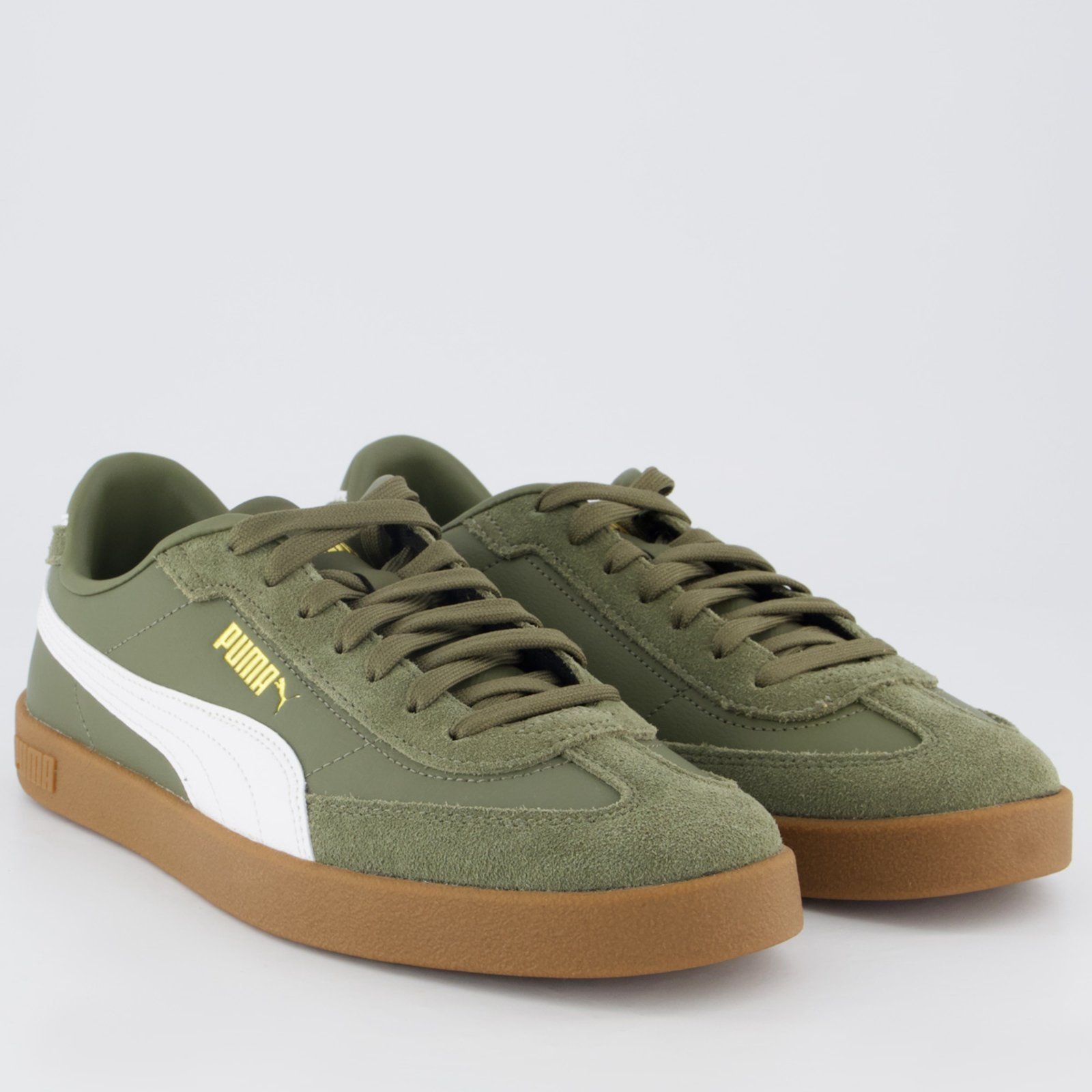 Vista 3 Tênis Puma Club II Era Oliva verde Puma verde