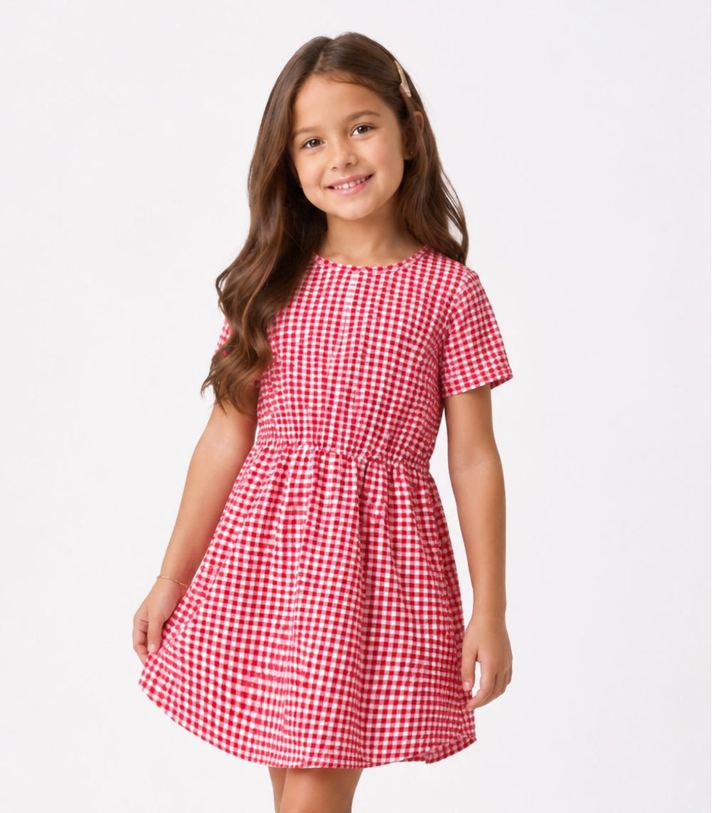 Infantil - Vestido Curto Estampado Select Vermelho