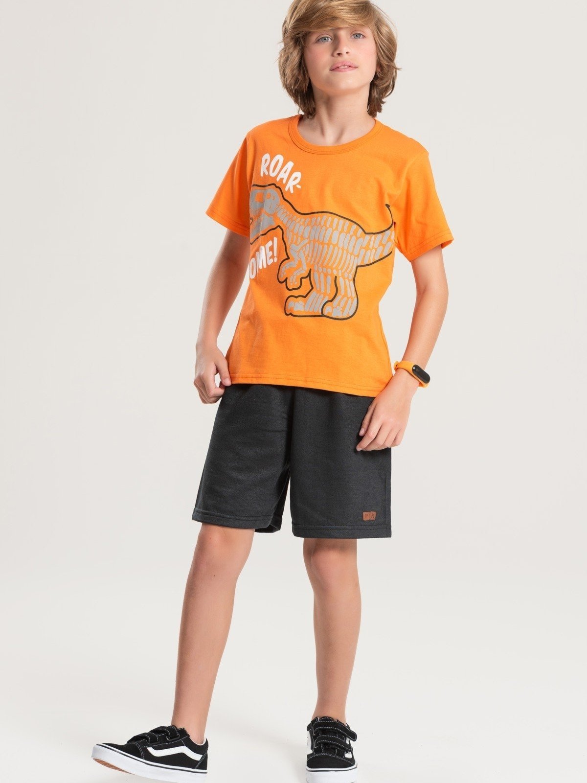 Vista 3 Infantil - Conjunto Platinum Roar Some PLATINUM KIDS laranja PLATINUM KIDS laranja