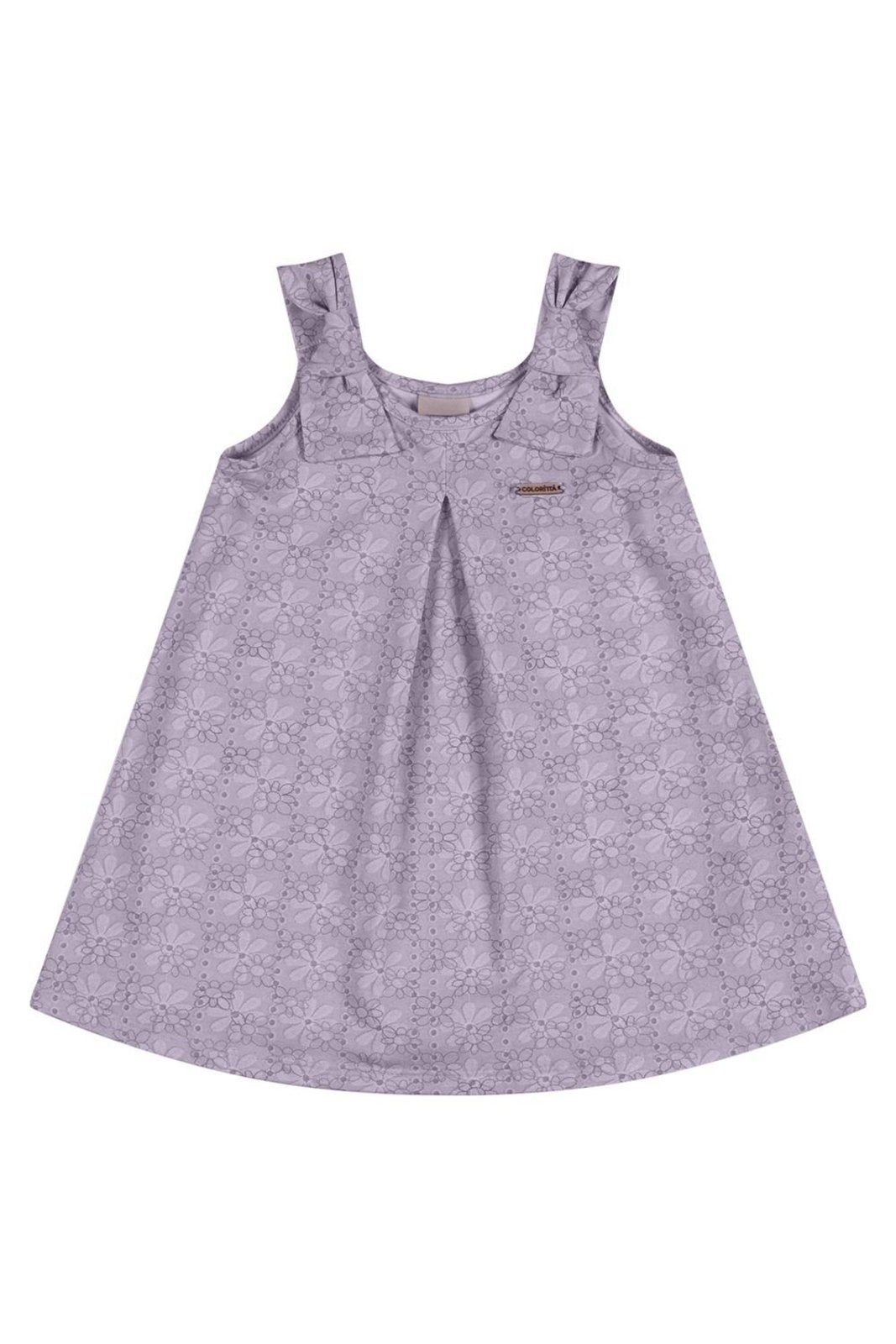 Infantil - Vestido Menina Prega Colorittá Lilás