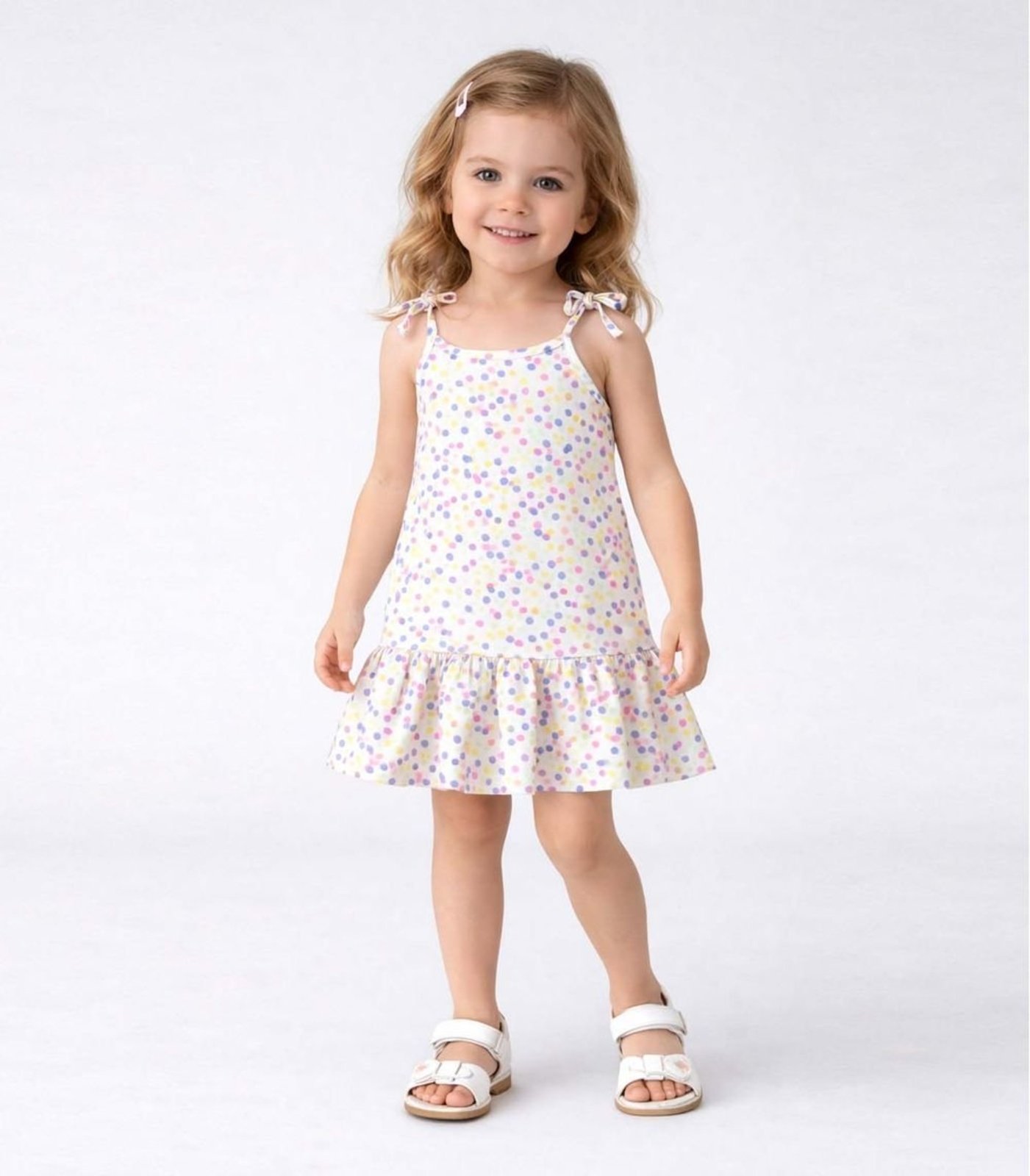 Infantil - Vestido Alça Com Laço Nas Pontas Select Rosa