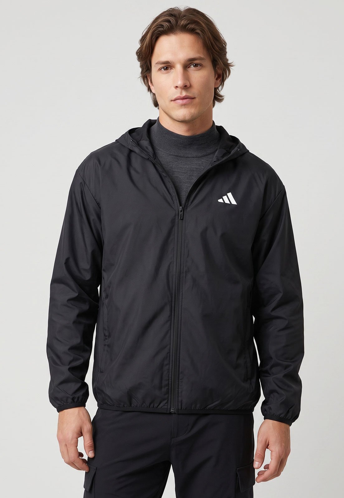 Jaqueta Masculina adidas Sportswear Essentials Preta