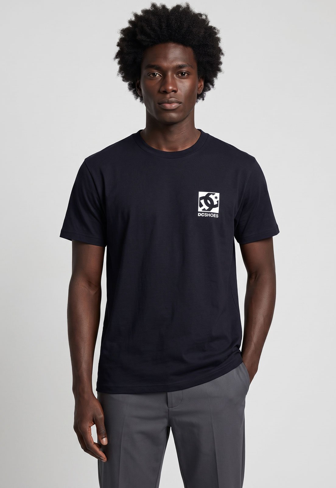 Camiseta Masculina DC Shoes Slant Preta