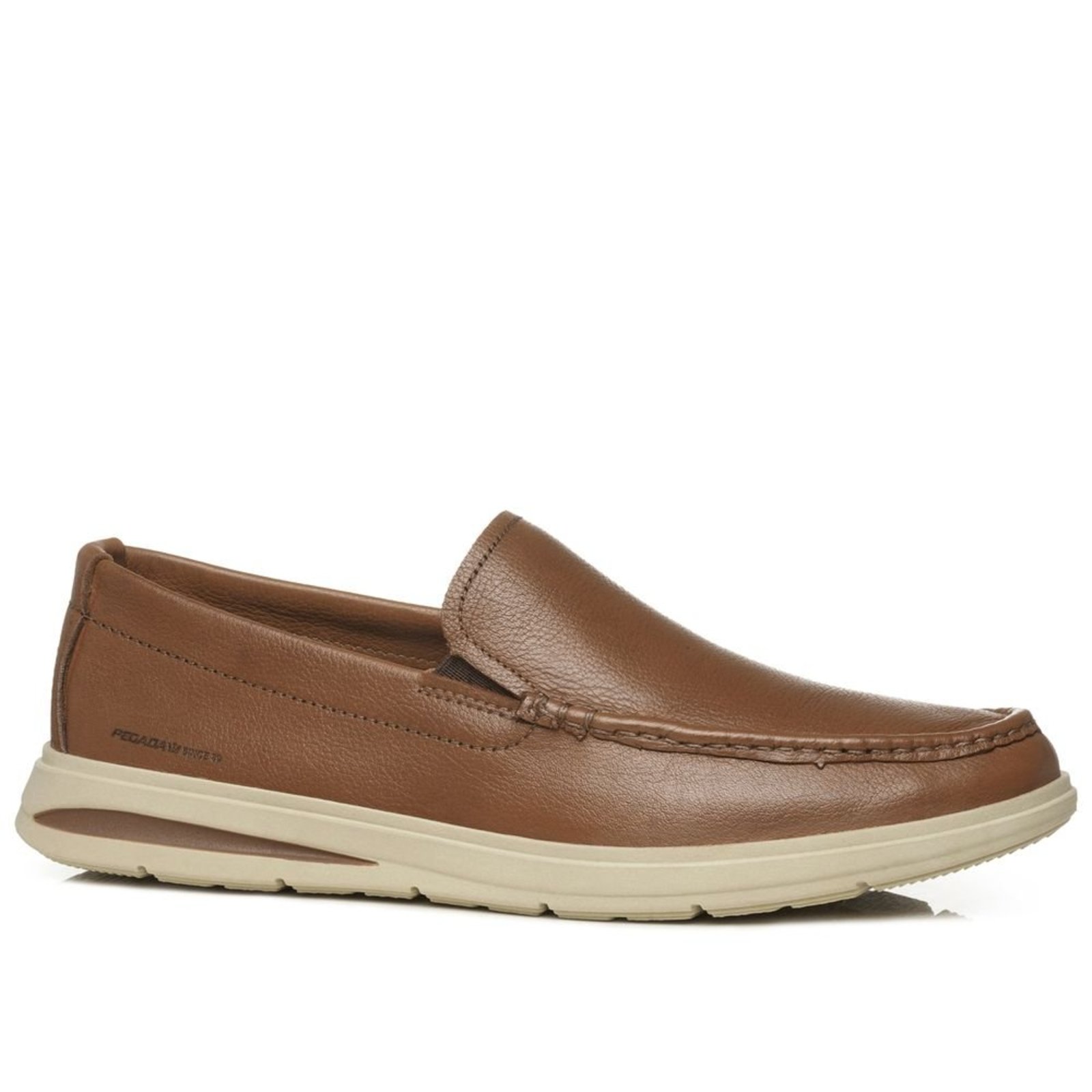 Mocassim Pegada Masculino em Couro Pinhão 142501-03 Mocassim Pegada Masculino em Couro Pinhão 142501-03 39