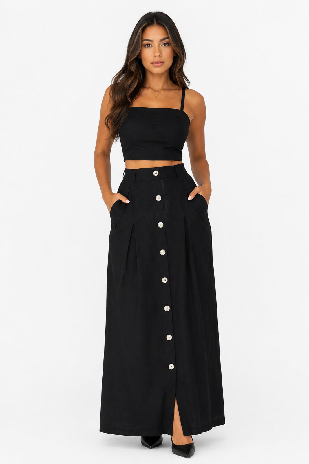 Conjunto Feminino D Bell Outlet Fashion Preto