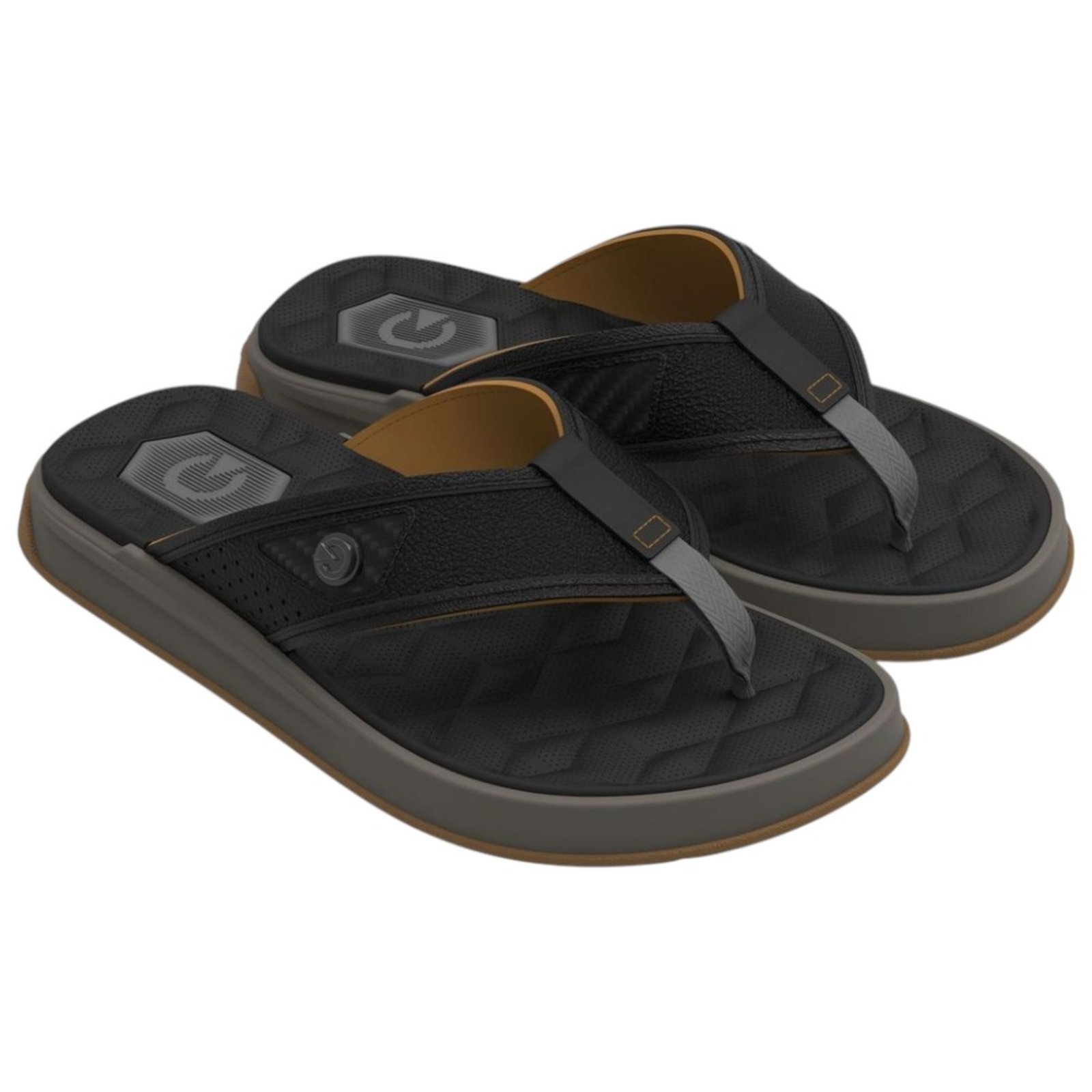 Vista 3 Chinelo Masculino Cartago Napoles 4 Grendene 12339 cinza Grendene cinza