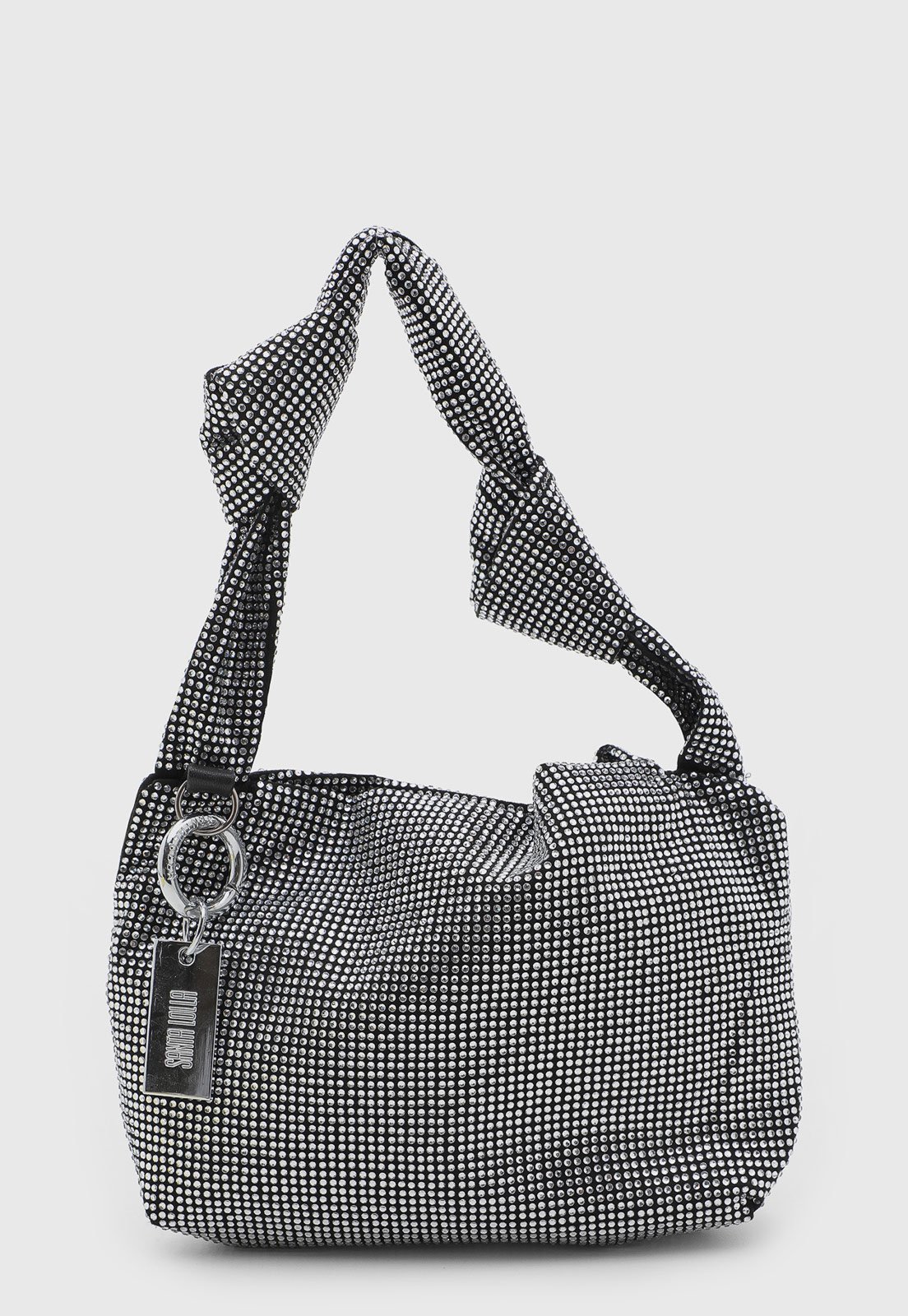 Bolsa Feminina Santa Lolla Detalhes Brilhantes Preta