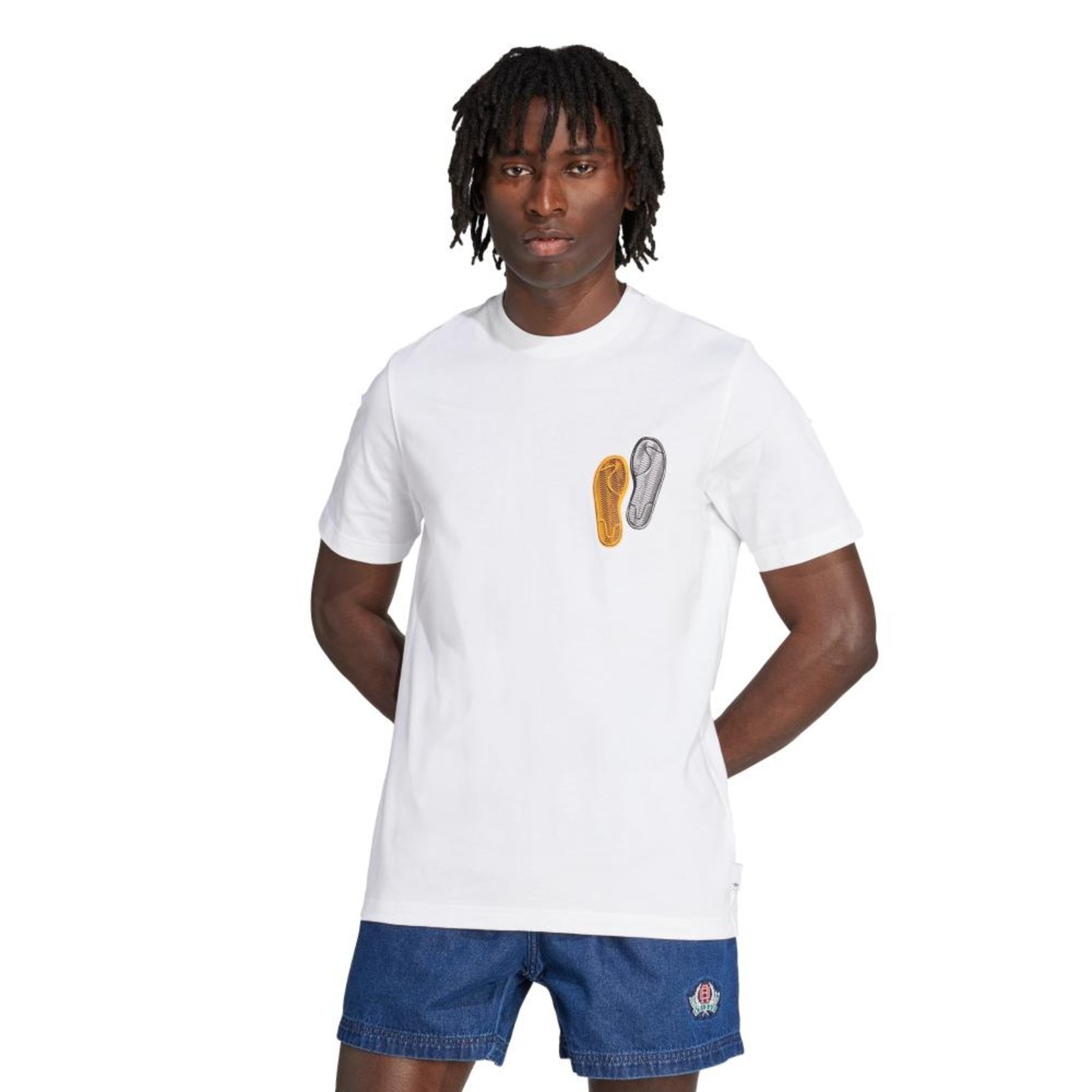 Camiseta Folgada Trefoil Series adidas Originals Branco