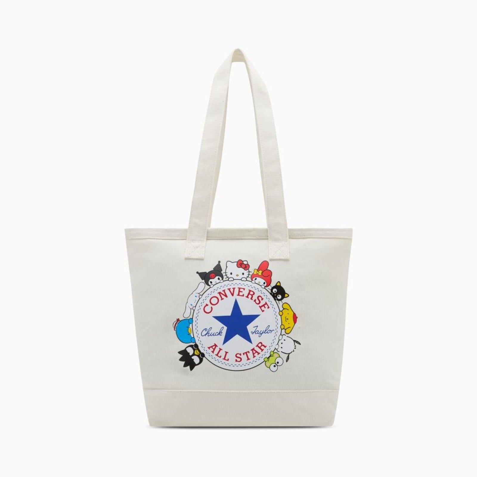 Bolsa Tote Converse x Hello Kitty Bege Branco