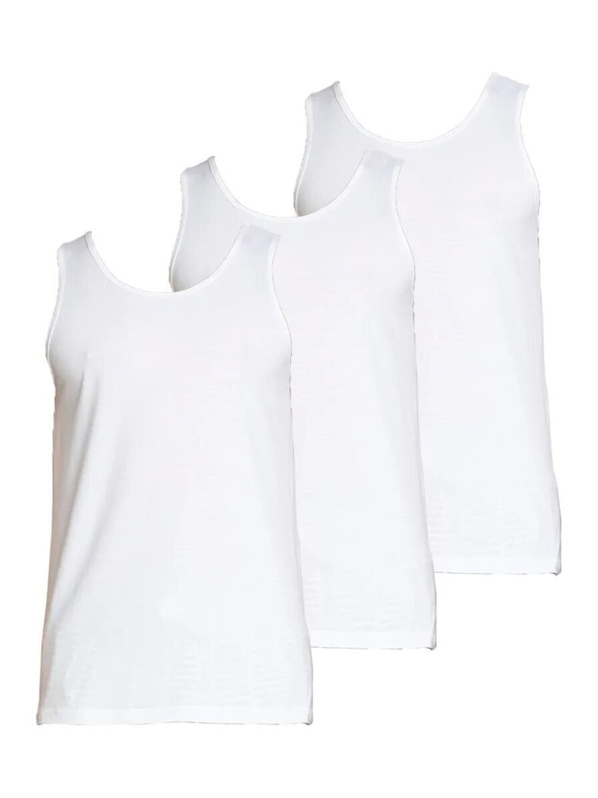 Vista 2 Kit com 3 Camisetas Regata Masculina Hering 0199 branco Hering branco