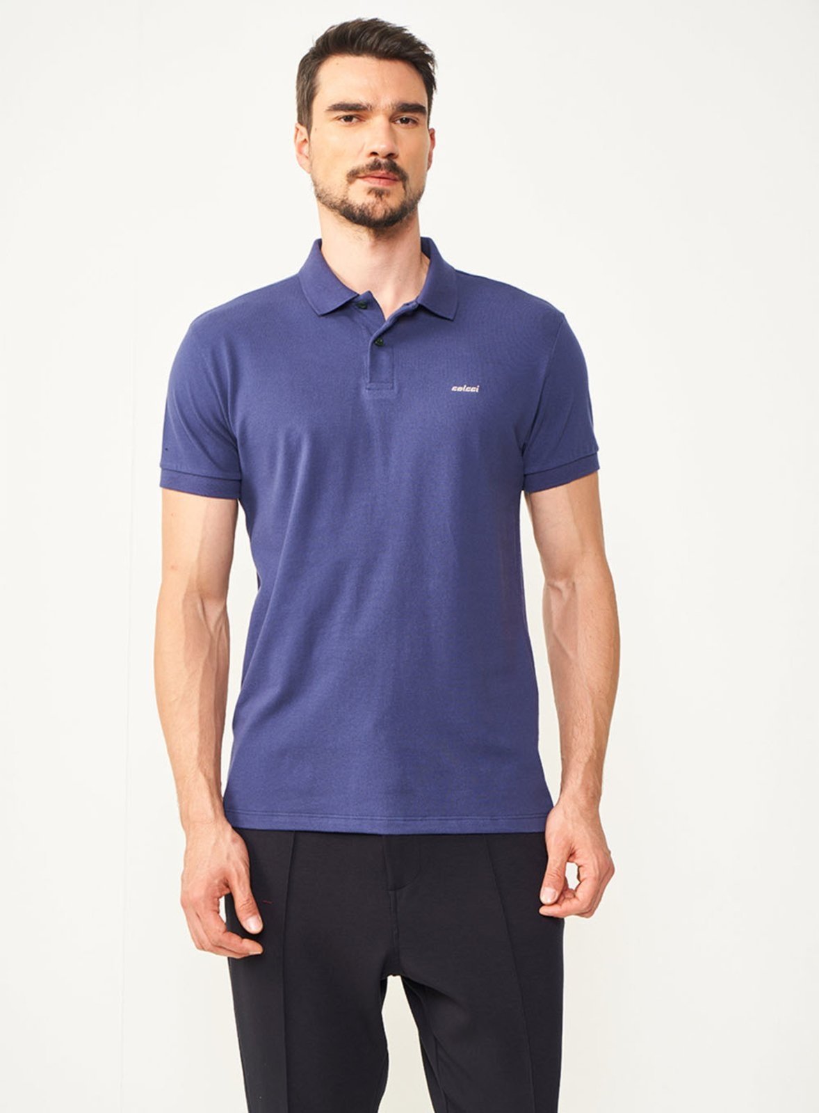 Camisa Polo Colcci Azul Darkness