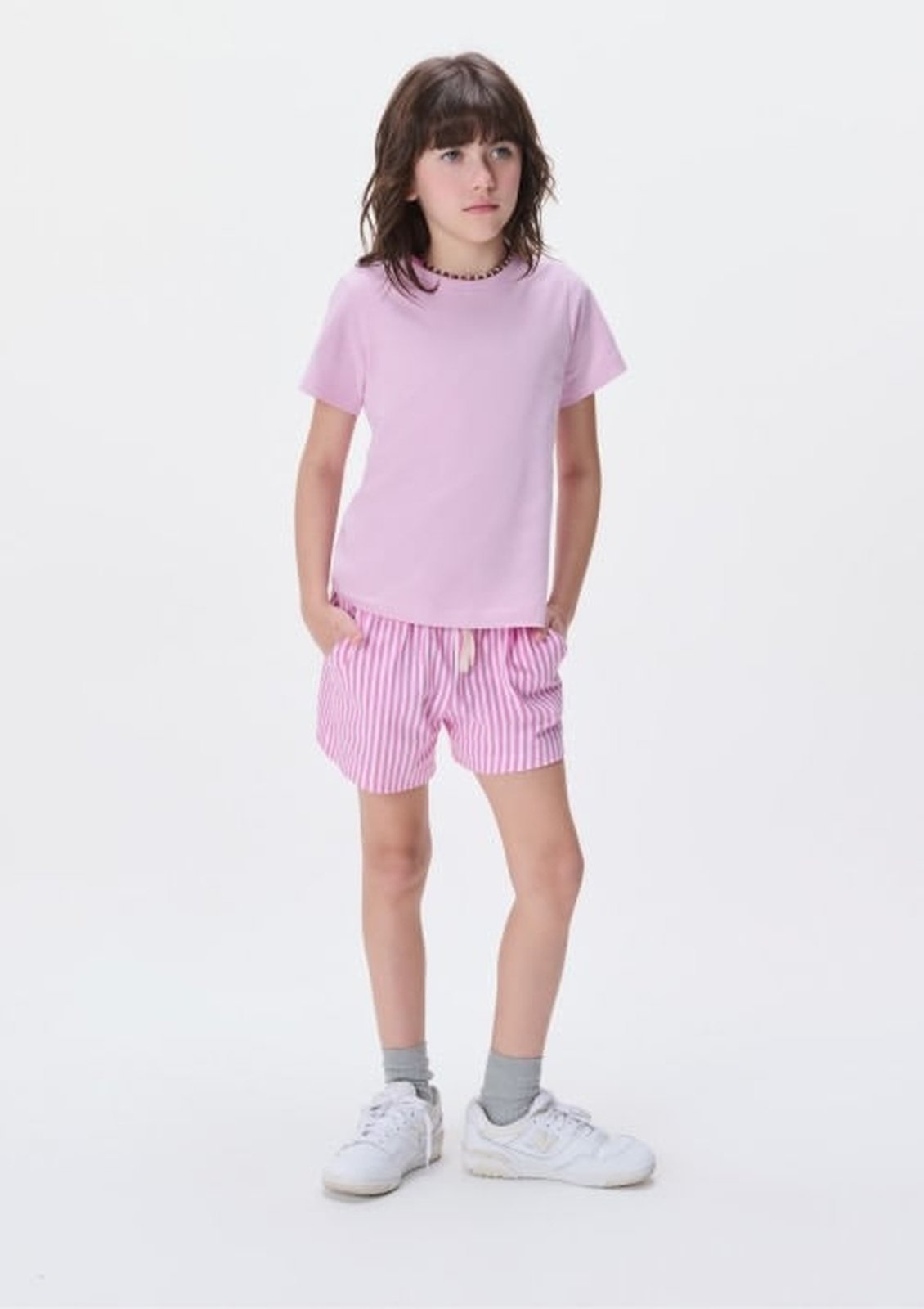 Infantil - Blusa Manga Curta Menina Em Malha Hering