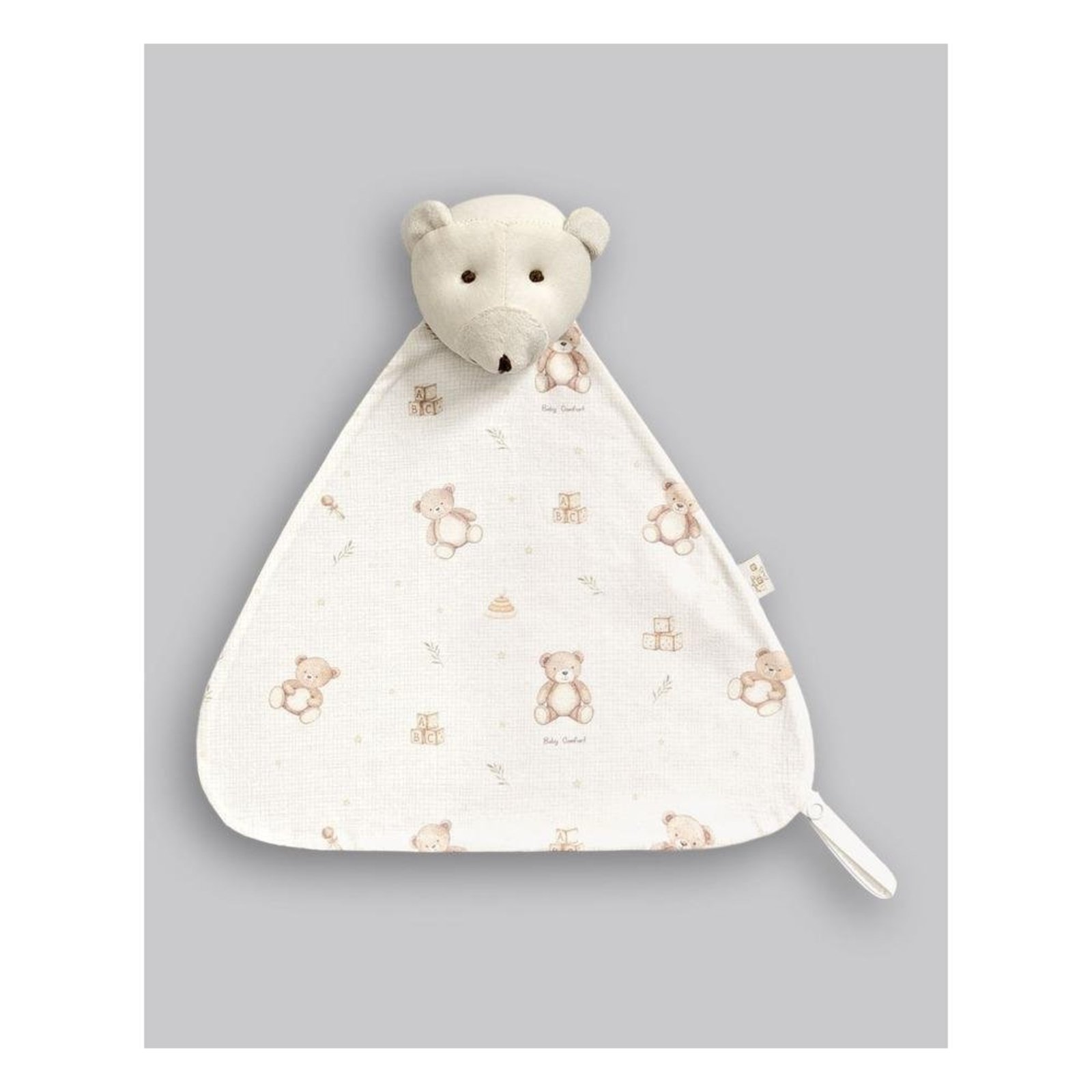 Infantil - Naninha de Ursinho Pelúcia Anjos Baby U Bege